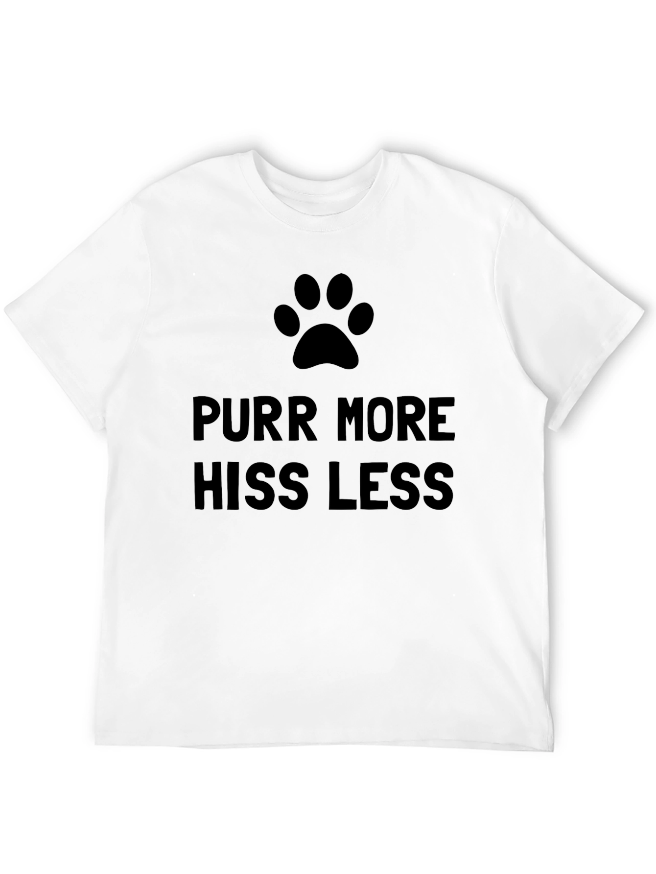 Purr More Hiss Less Cat Lover T-Shirt