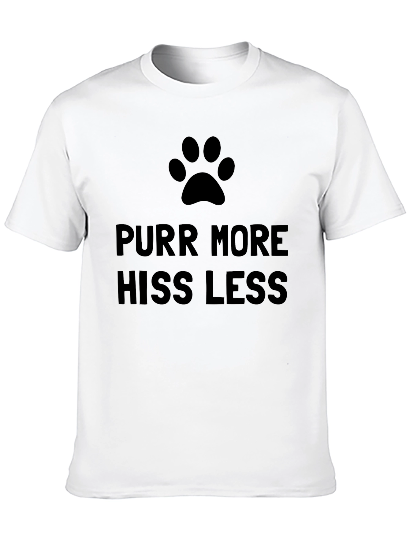 Purr More Hiss Less Cat Lover T-Shirt