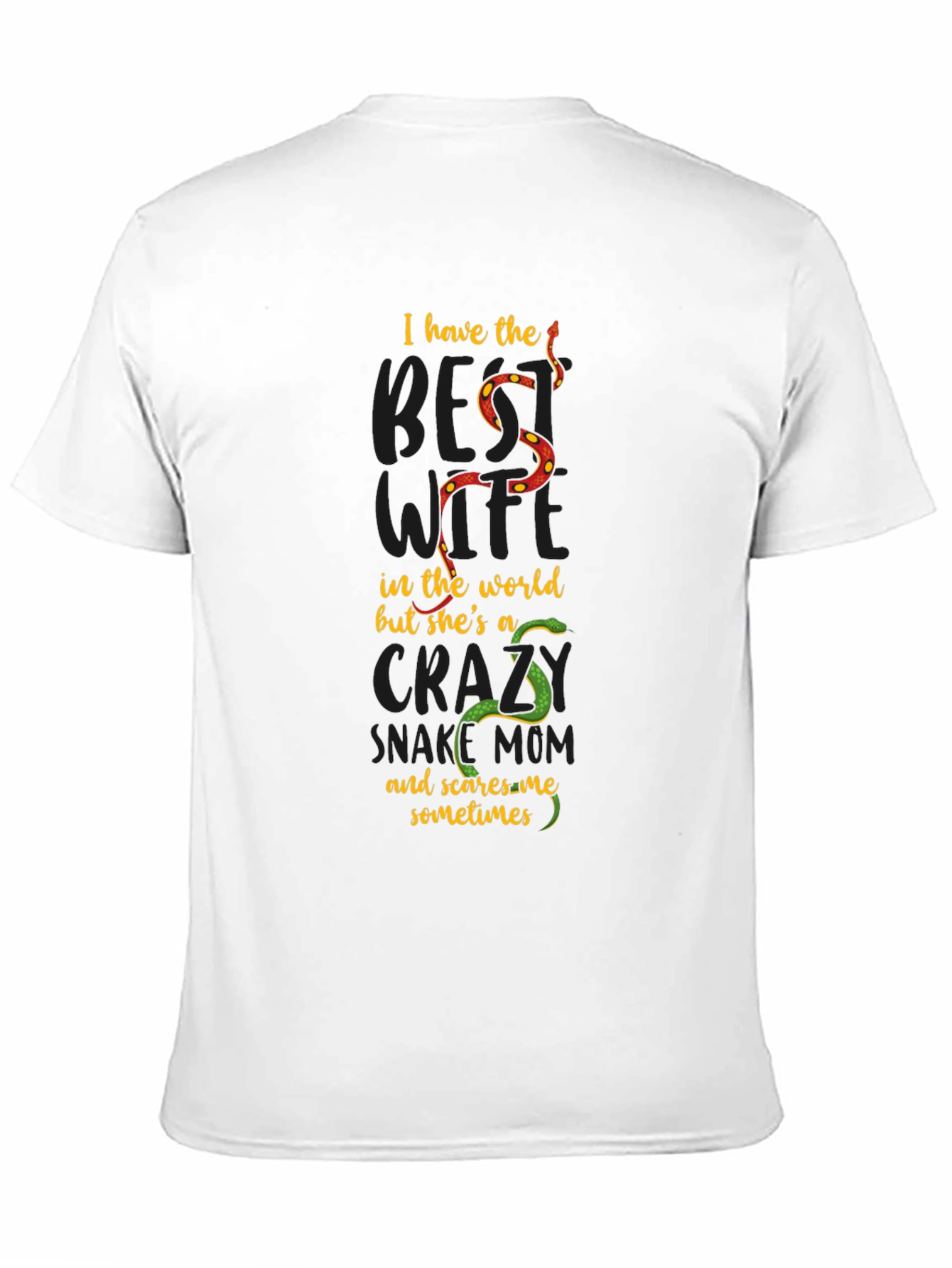 Crazy Snake Mom T-Shirt - Unisex Black Tee
