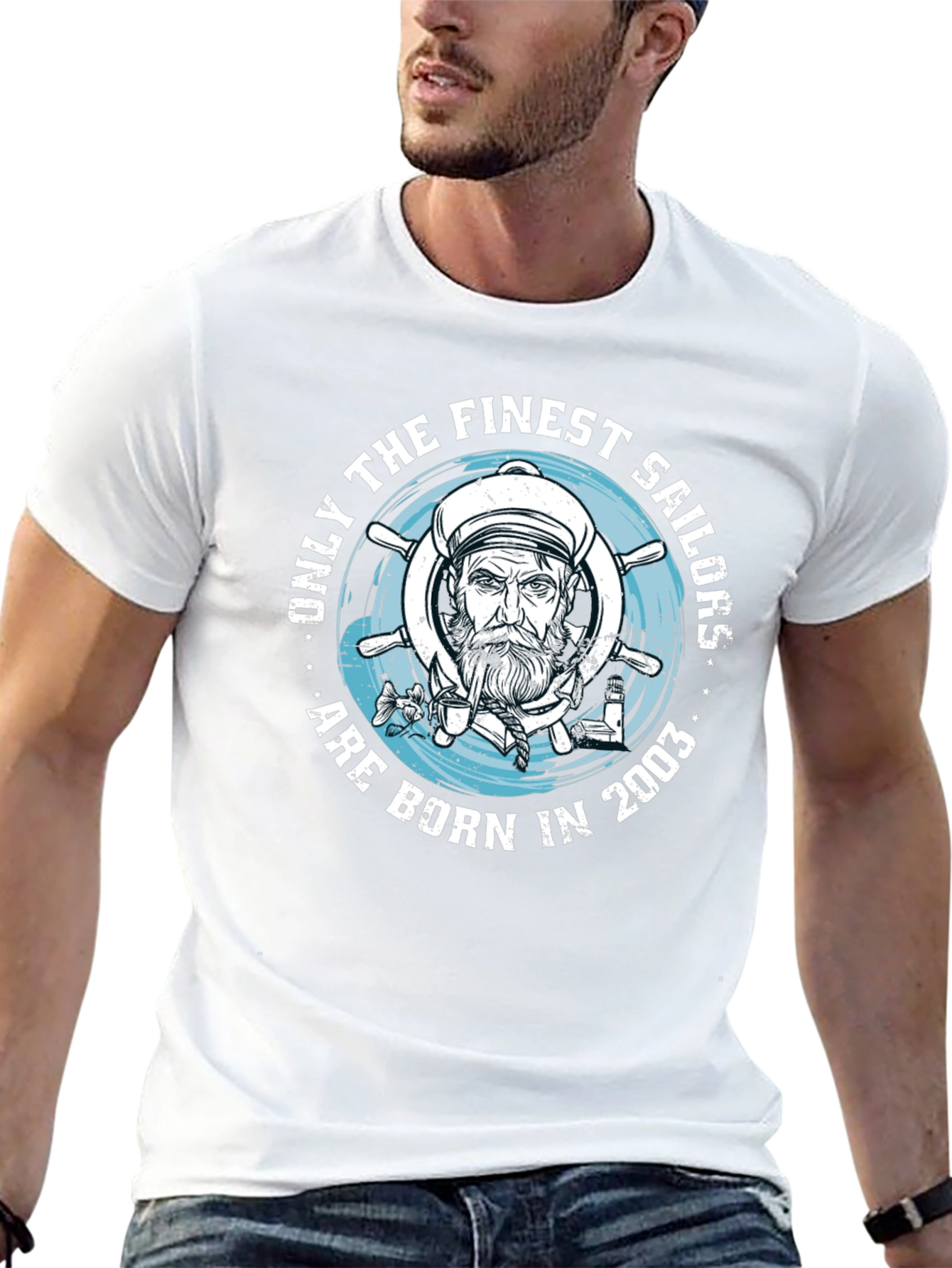 Finest Sailors Born in 2003 Black T-Shirt