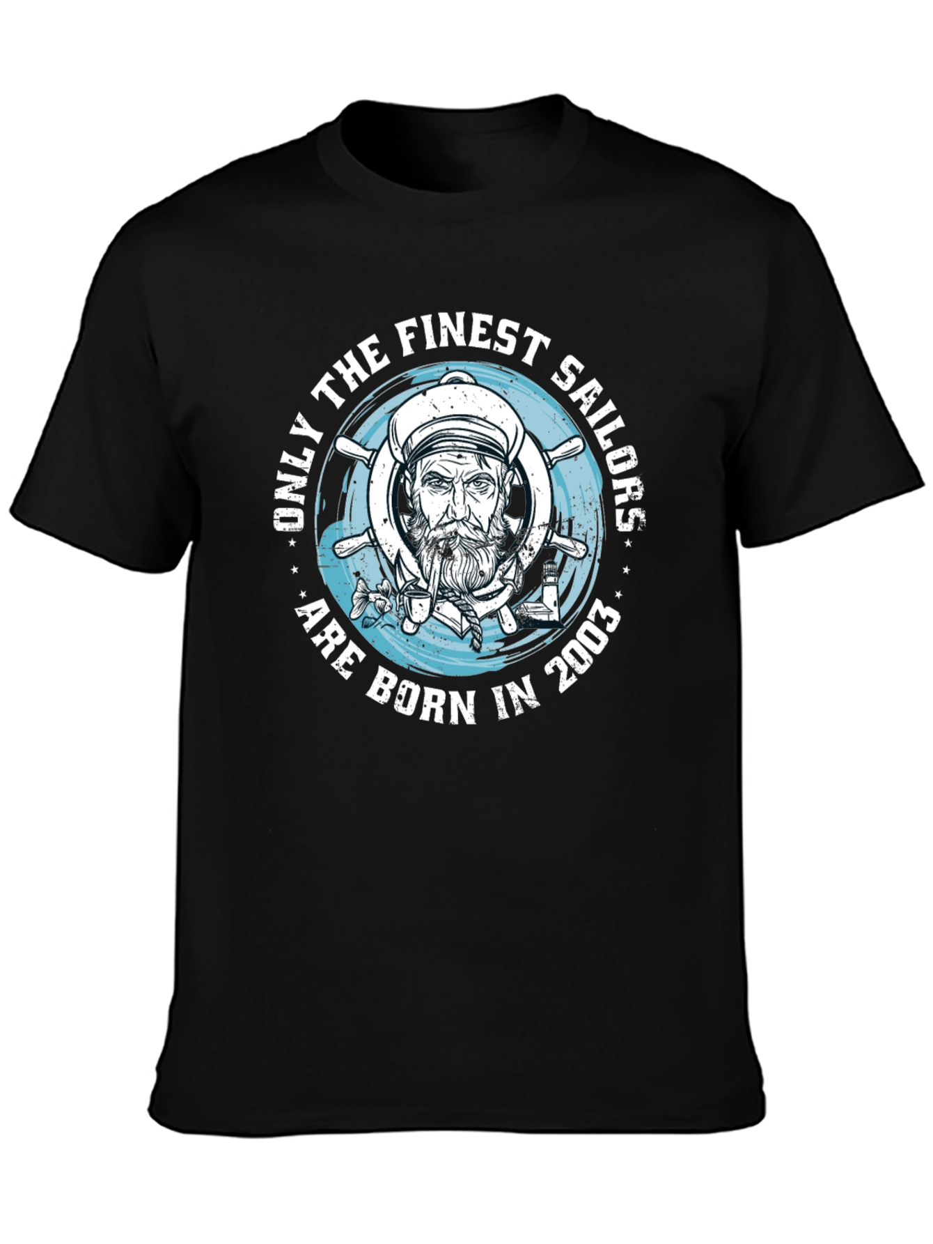 Finest Sailors Born in 2003 Black T-Shirt