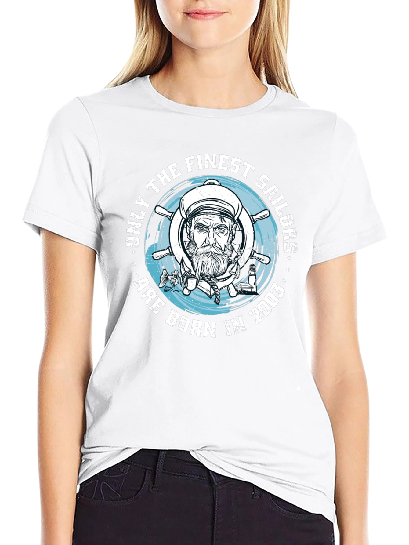 Finest Sailors Born in 2003 Black T-Shirt