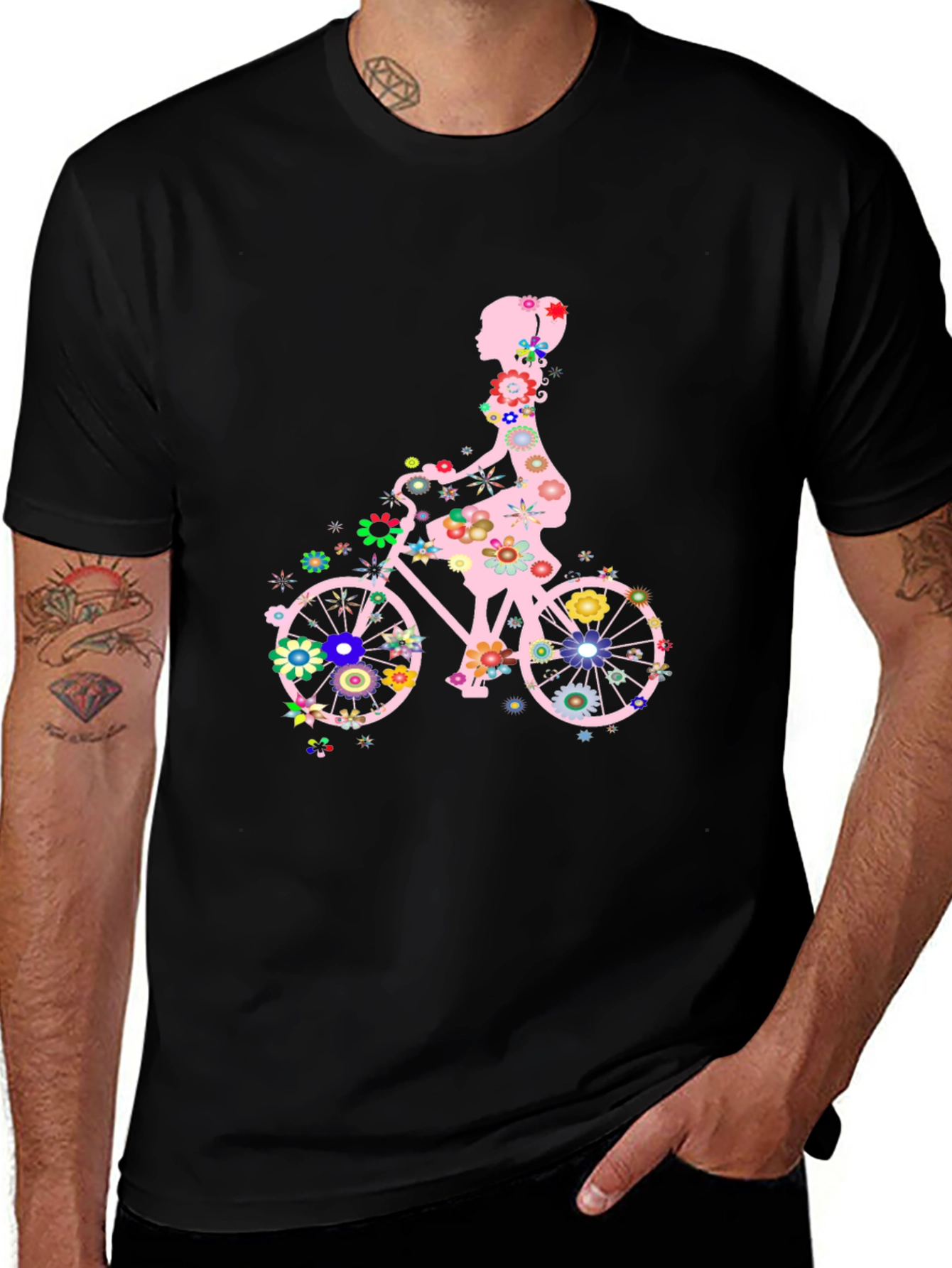 Floral Bicycle T-Shirt