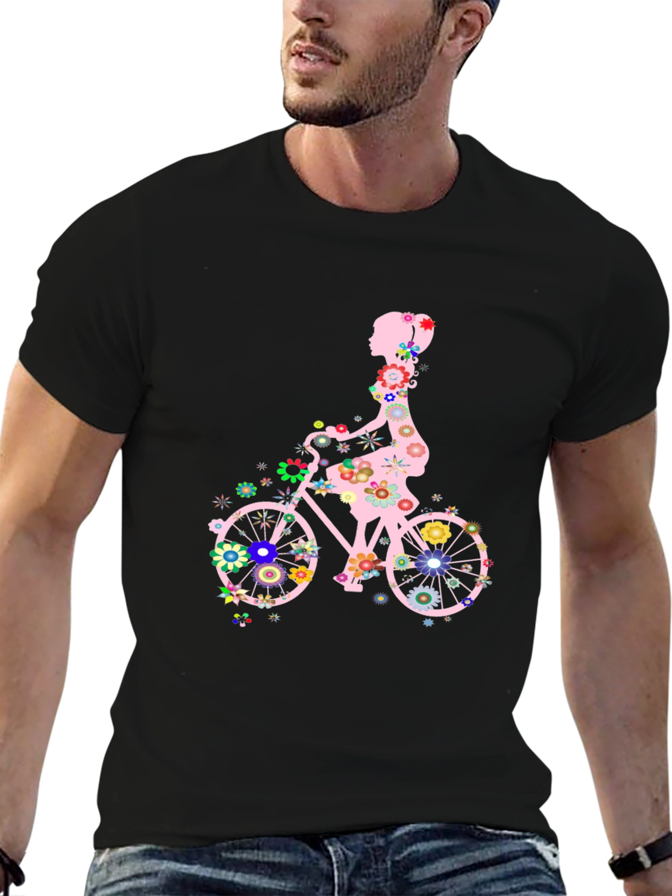 Floral Bicycle T-Shirt
