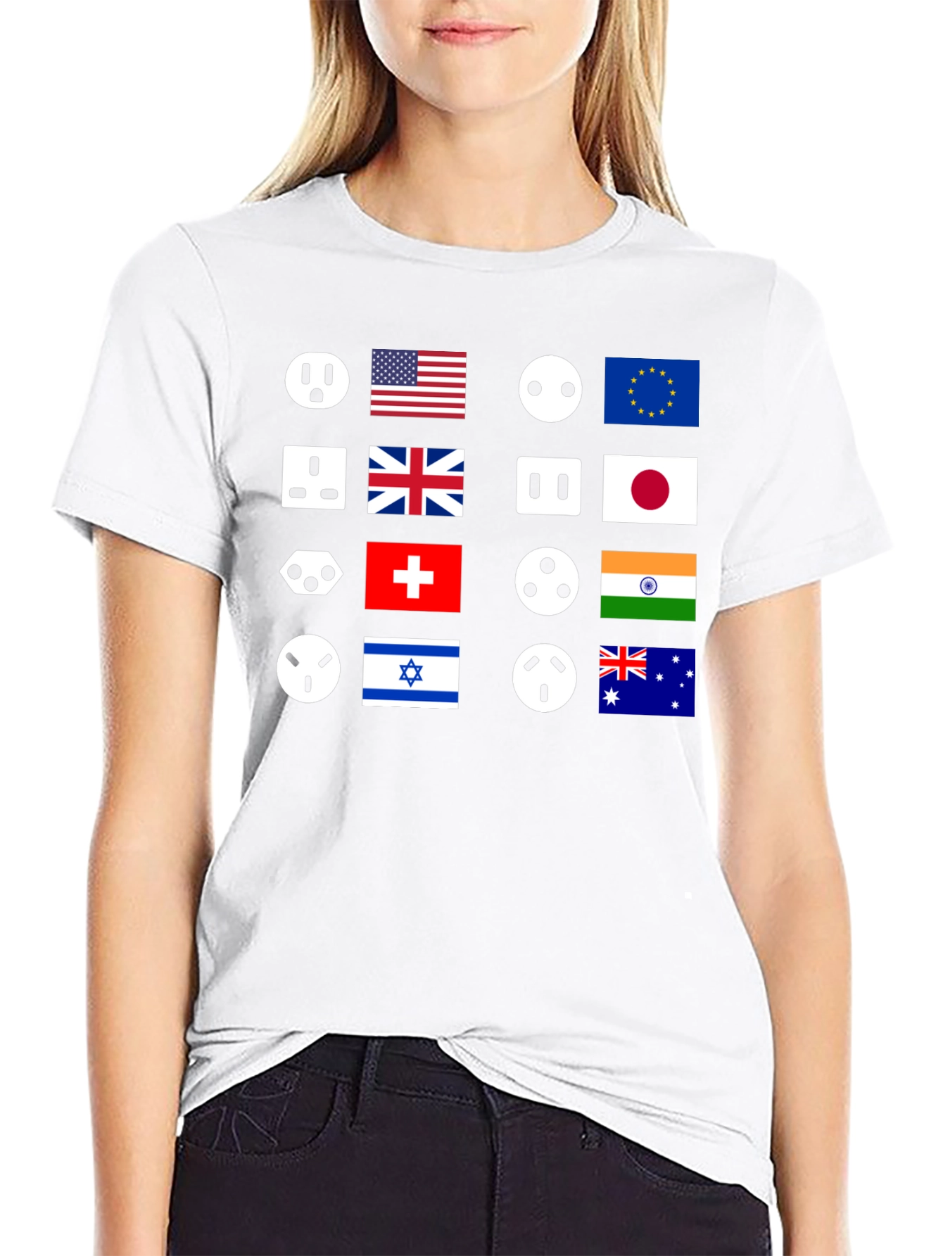 International Outlet T-Shirt - Country Flags