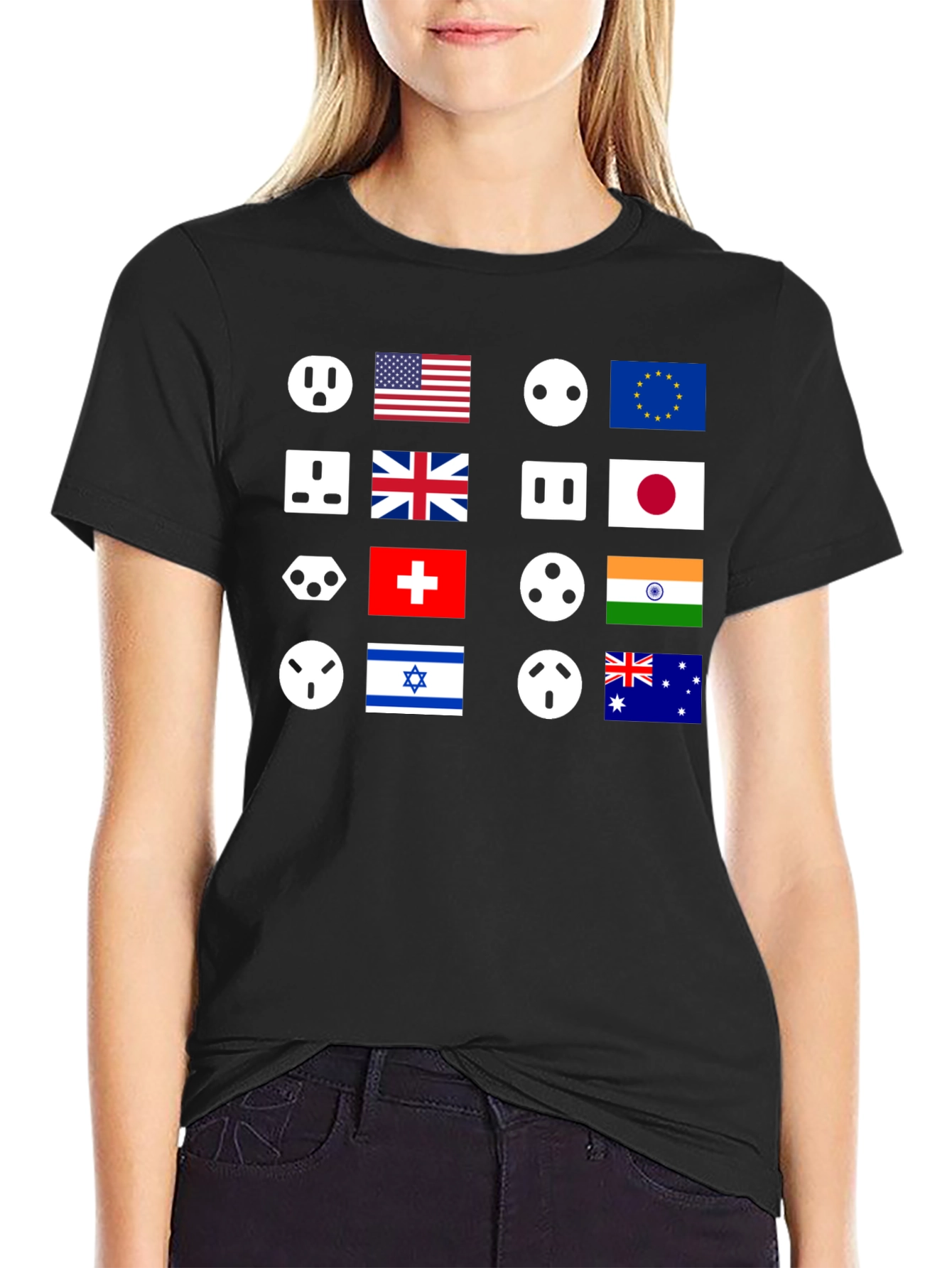 International Outlet T-Shirt - Country Flags
