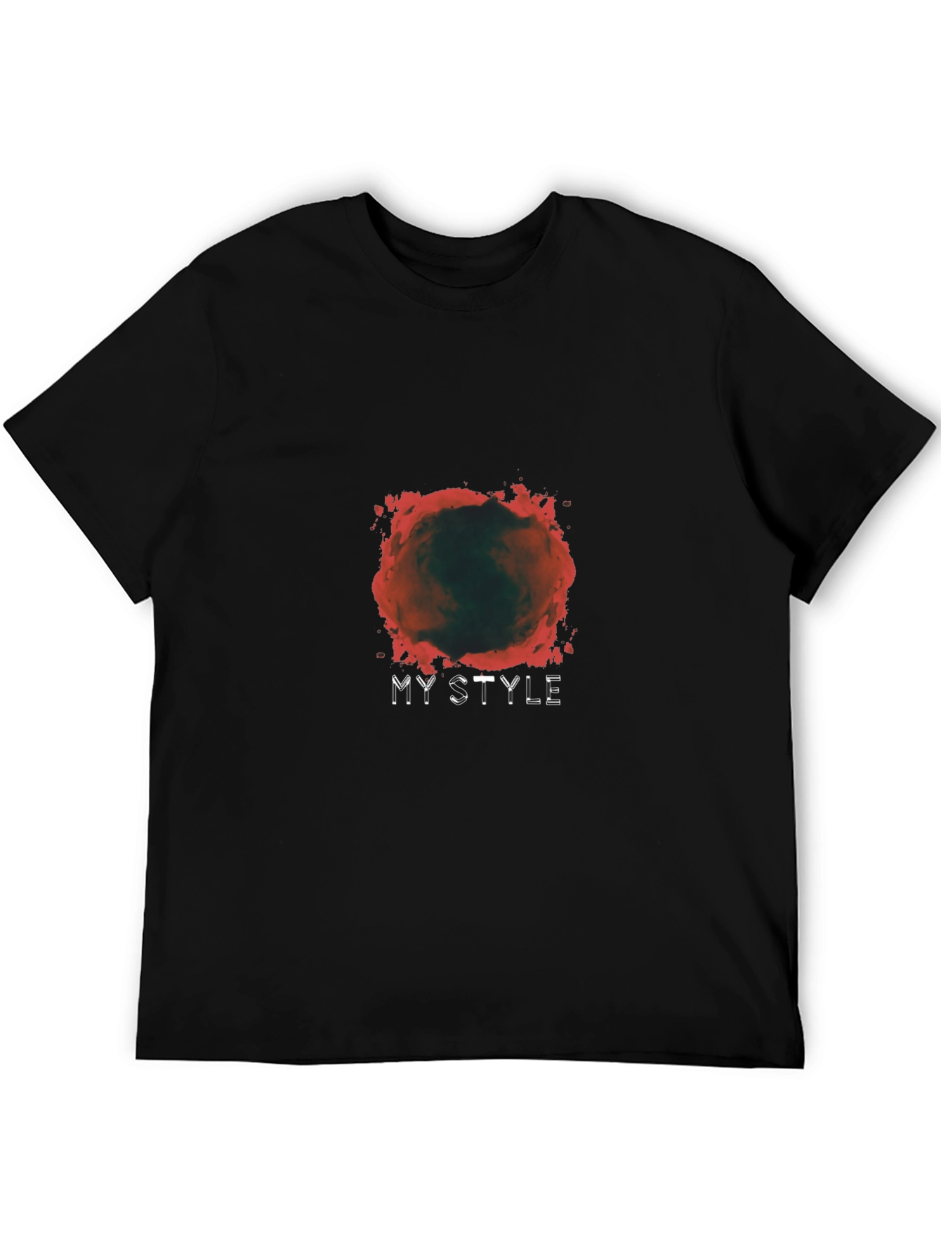 Mens My Style Graphic Black T-Shirt