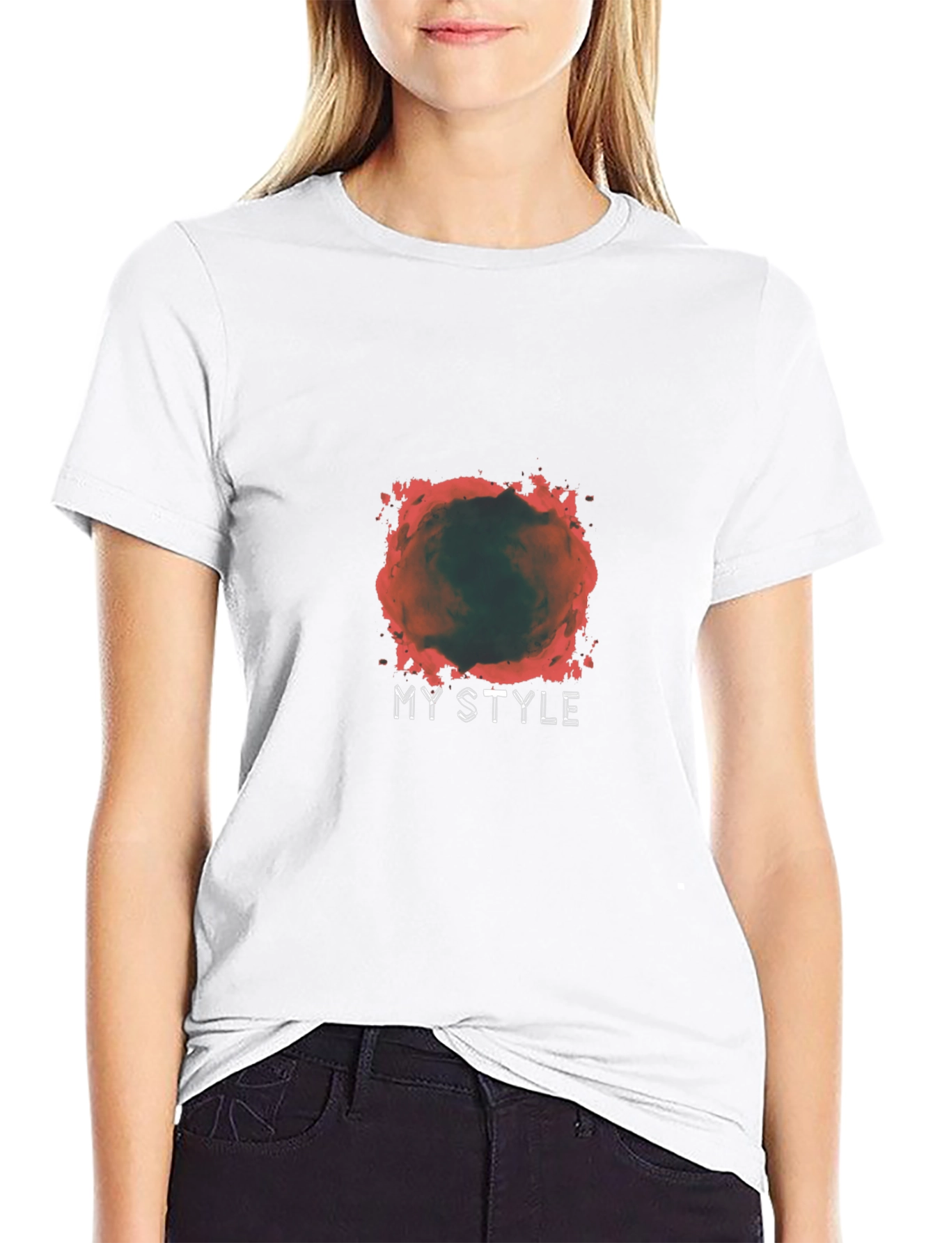 Mens My Style Graphic Black T-Shirt