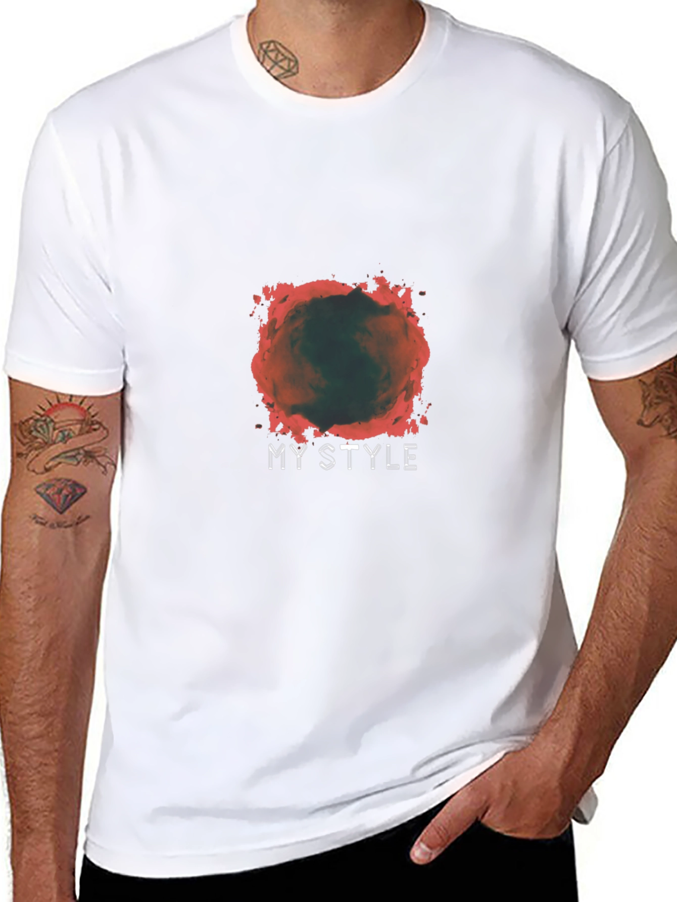 Mens My Style Graphic Black T-Shirt
