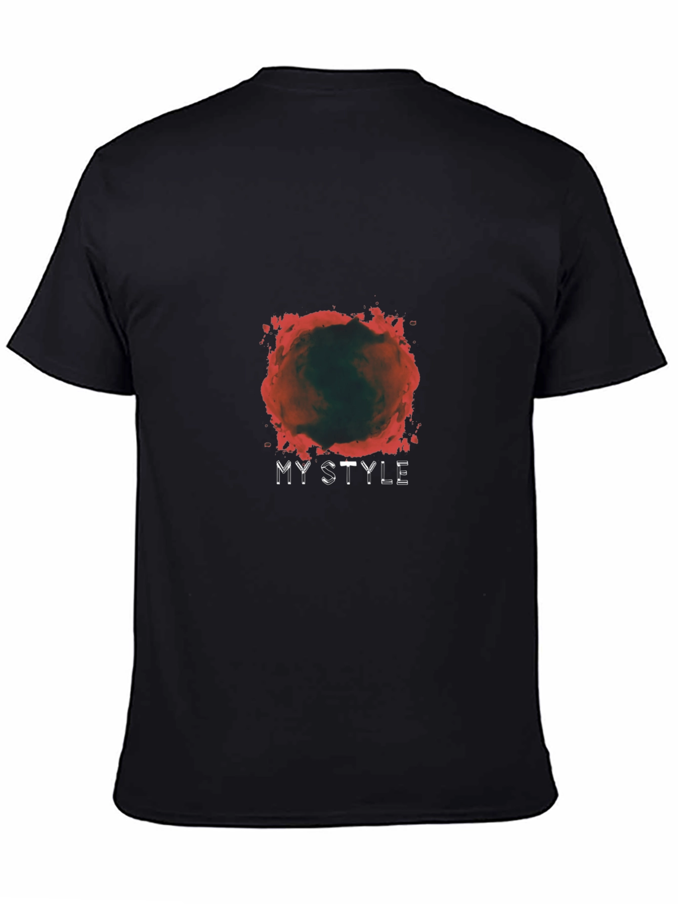 Mens My Style Graphic Black T-Shirt