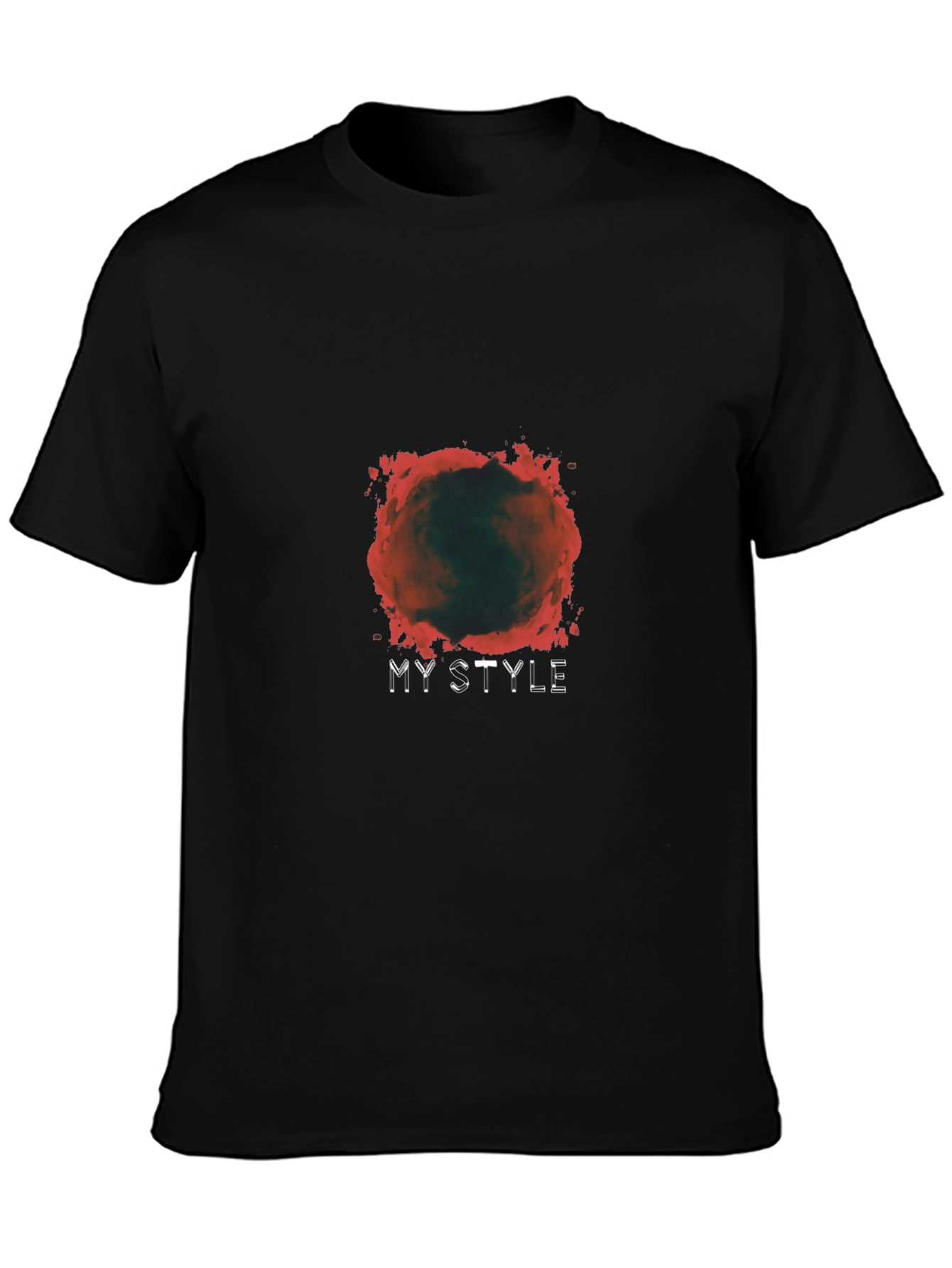 Mens My Style Graphic Black T-Shirt