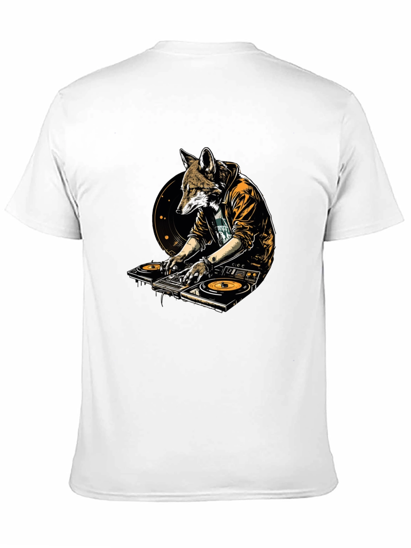 DJ Fox Graphic T-Shirt - Cool Animal Design