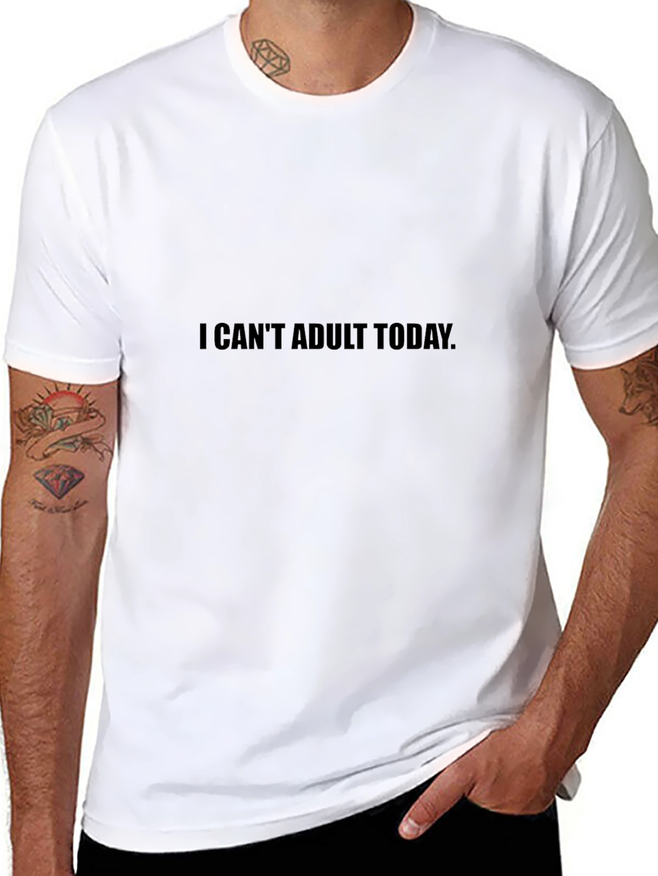 I Cant Adult Today Graphic Tee - Relaxed Fit