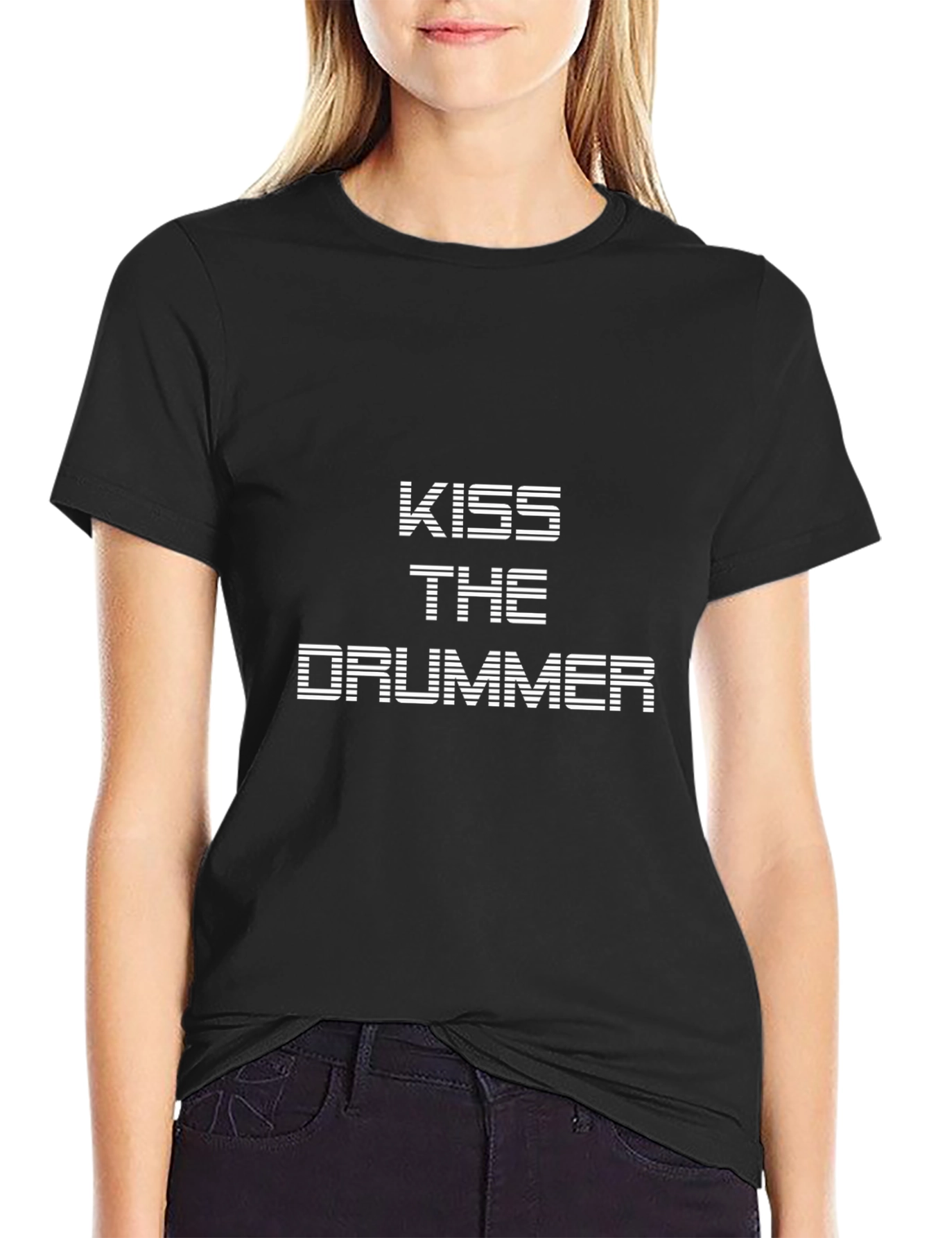 Kiss the Drummer Black T-Shirt
