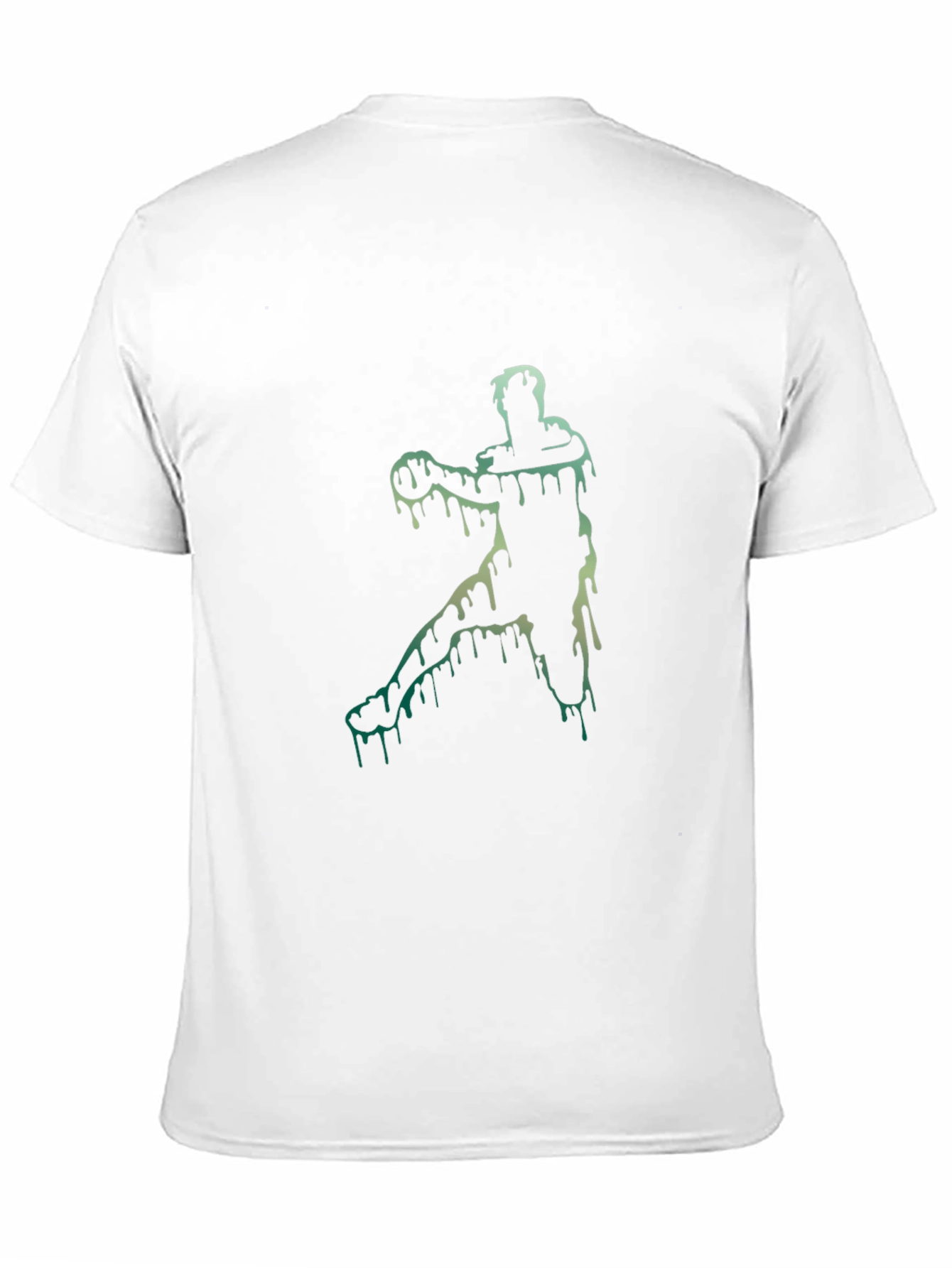 Melting Basketball Player Black Graphic Tee