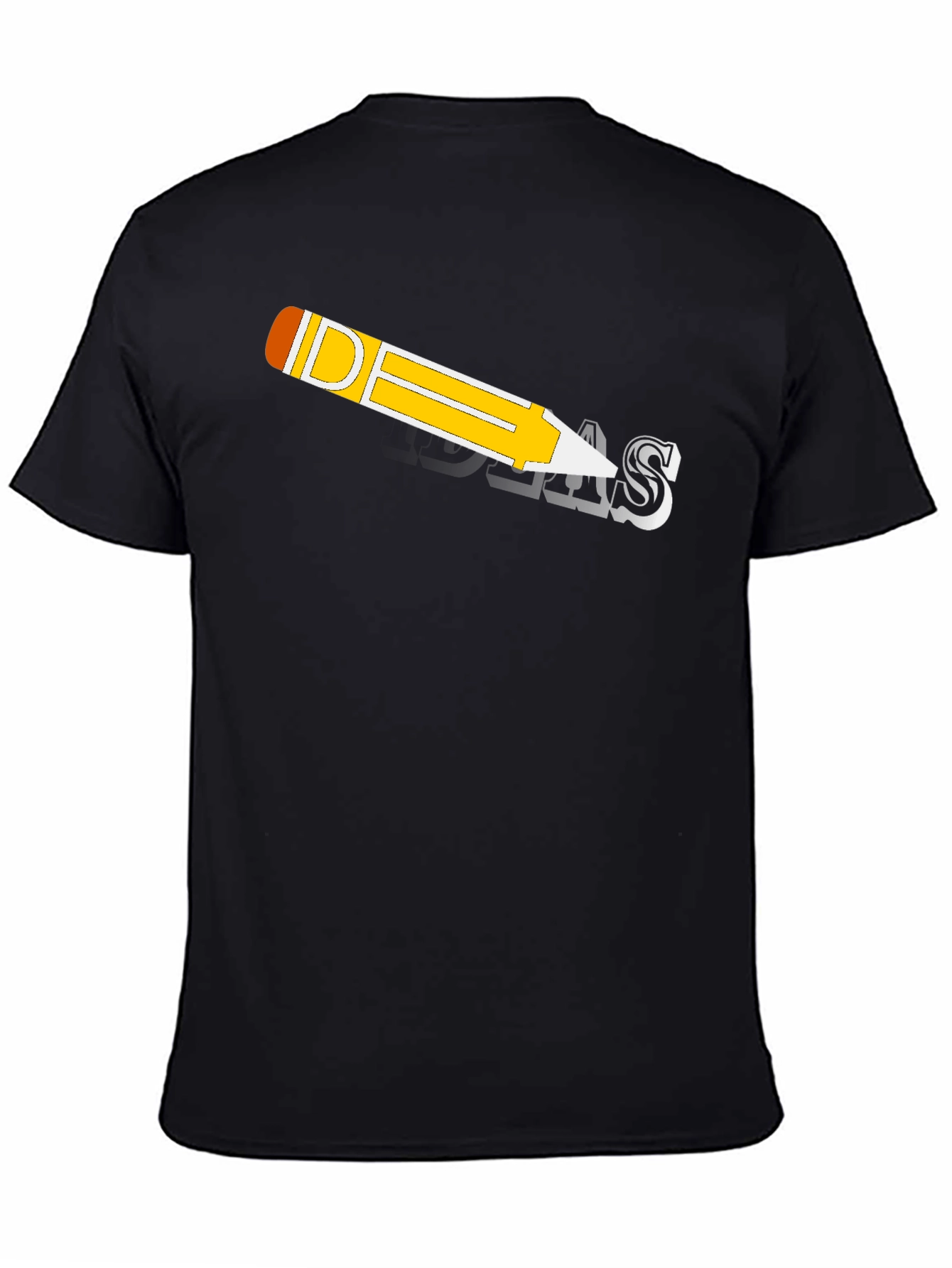 Ideas Pencil Graphic T-Shirt - Black