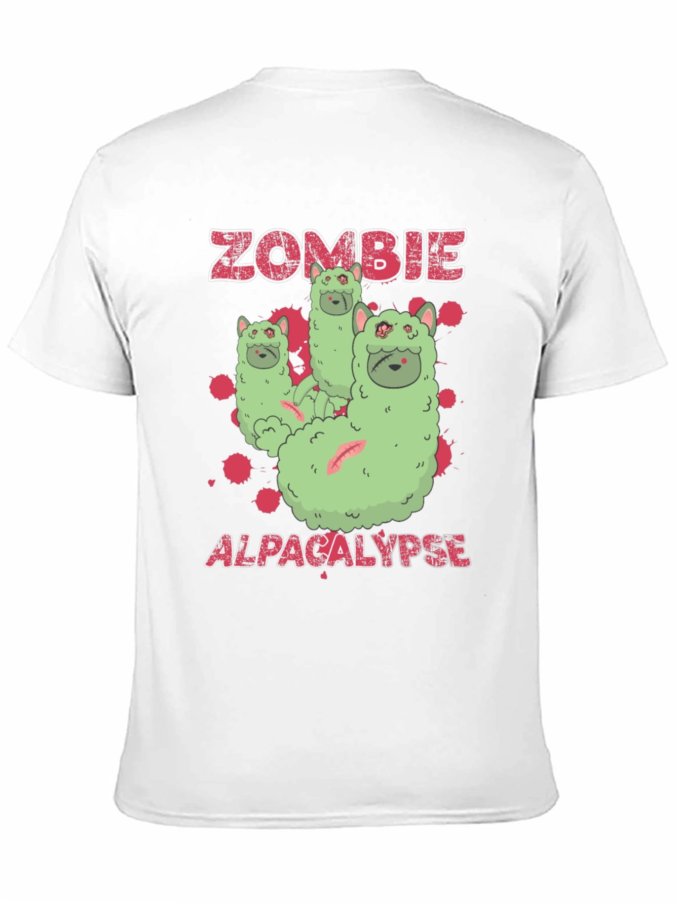 Zombie Alpaca-lypse Graphic T-Shirt