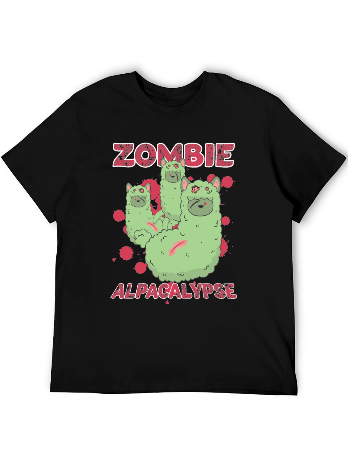 Zombie Alpaca-lypse Graphic T-Shirt