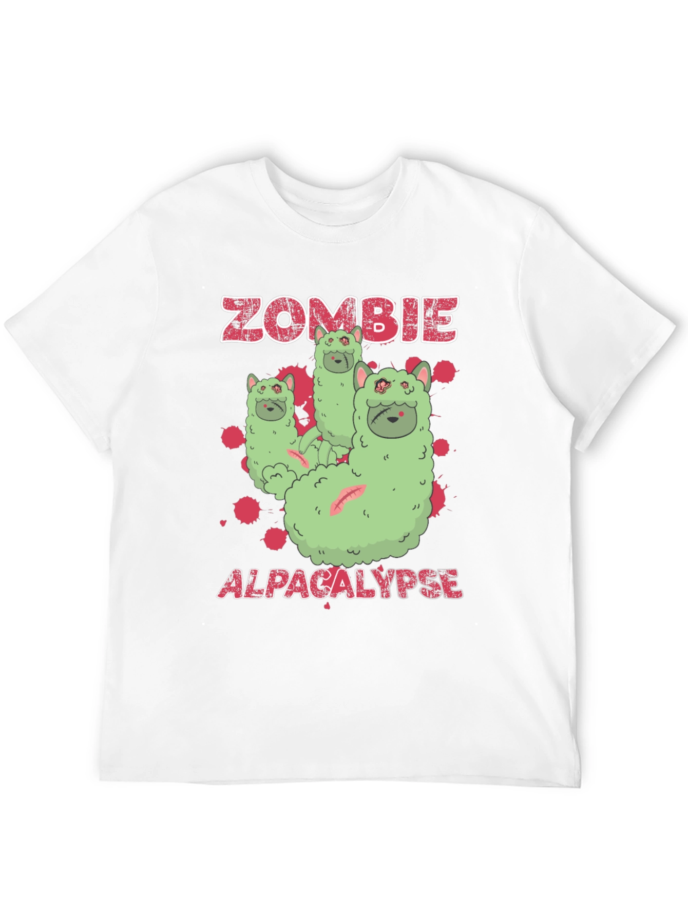 Zombie Alpaca-lypse Graphic T-Shirt