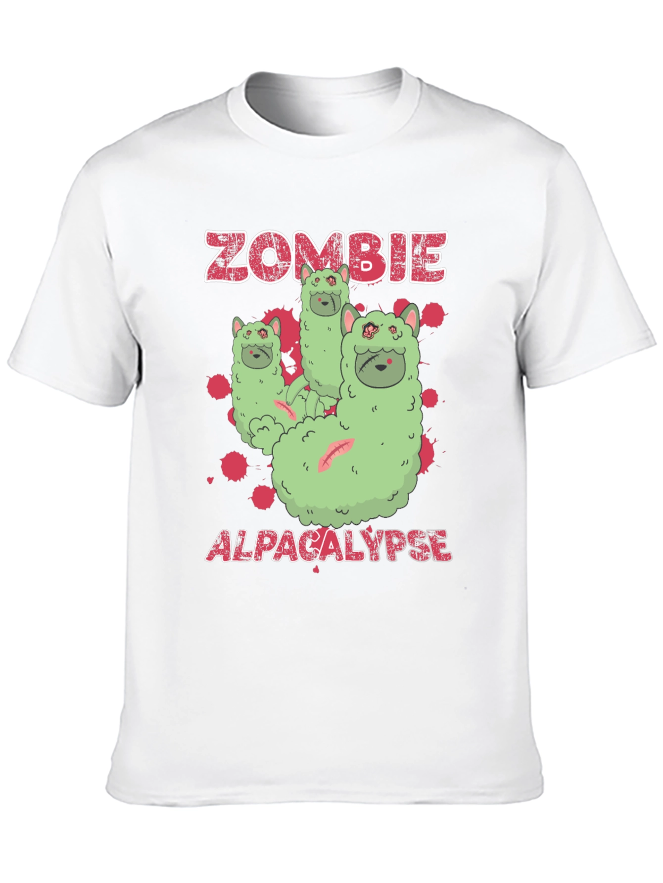 Zombie Alpaca-lypse Graphic T-Shirt