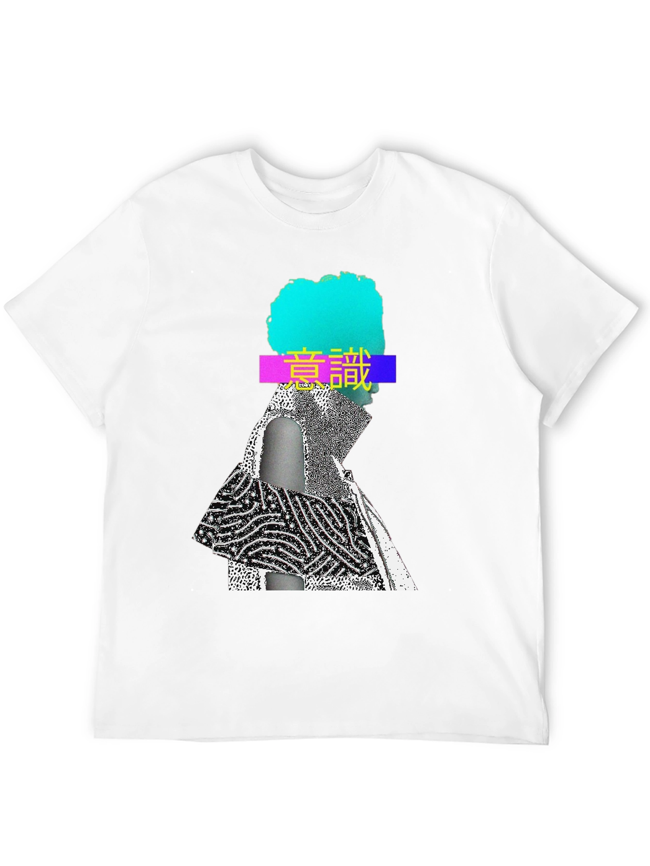Abstract Graphic Print Crew Neck T-Shirt