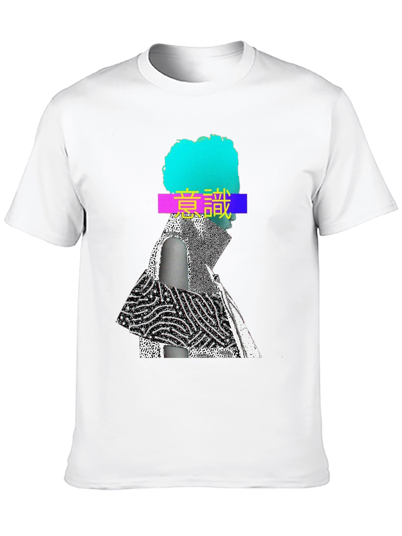 Abstract Graphic Print Crew Neck T-Shirt