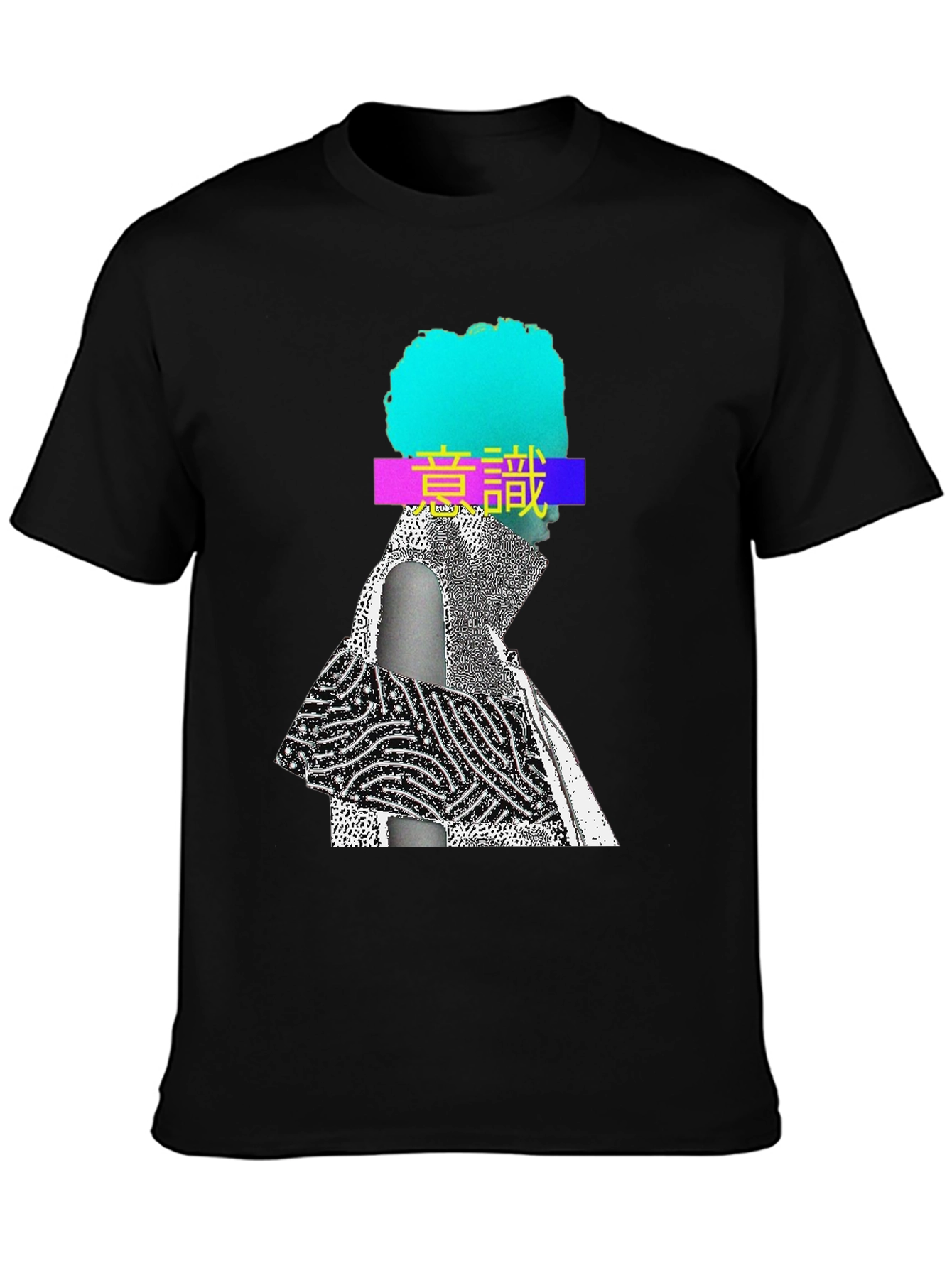 Abstract Graphic Print Crew Neck T-Shirt
