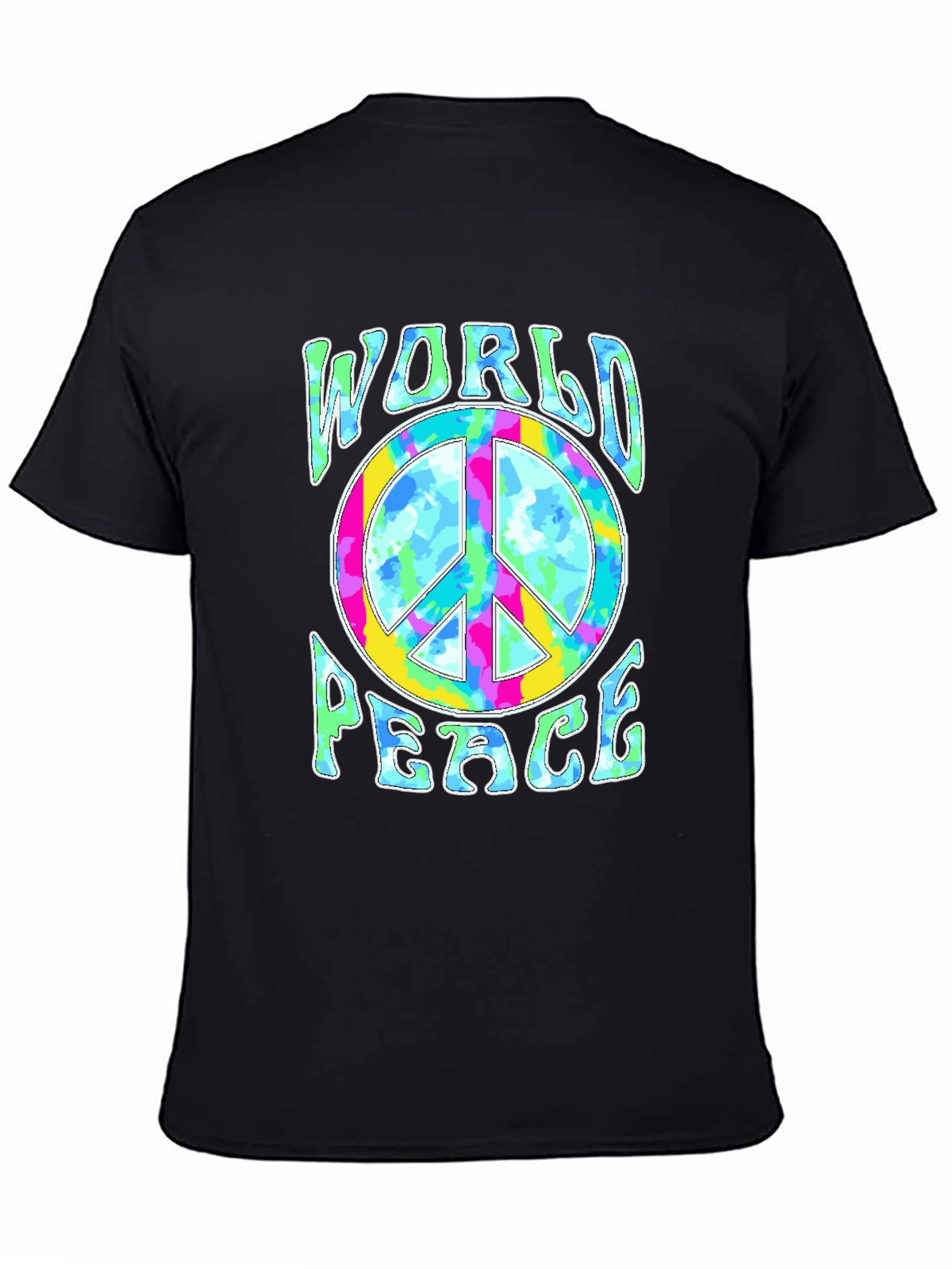 World Peace Tie-Dye Graphic T-Shirt