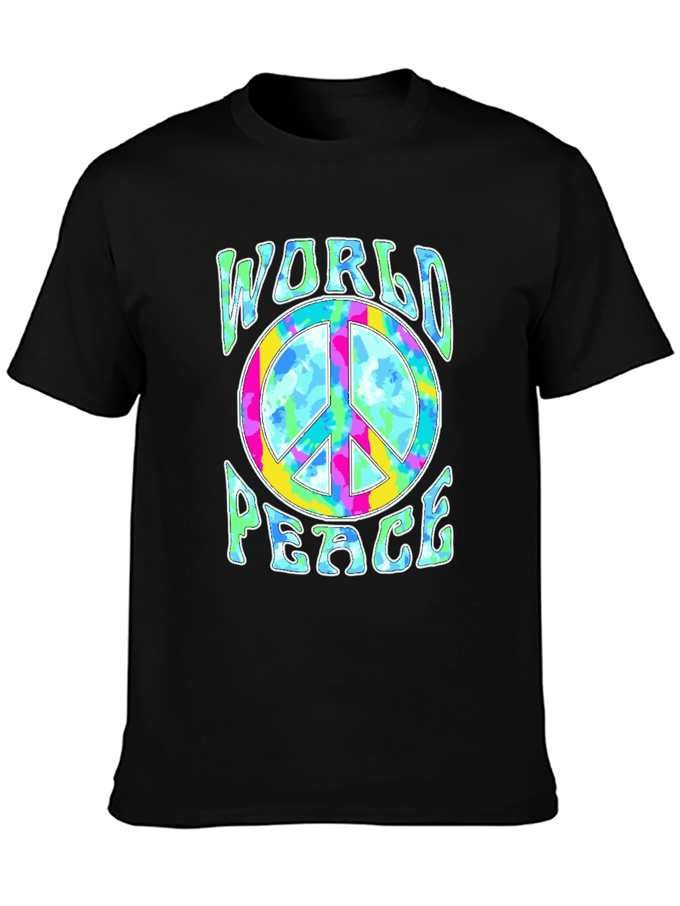 World Peace Tie-Dye Graphic T-Shirt