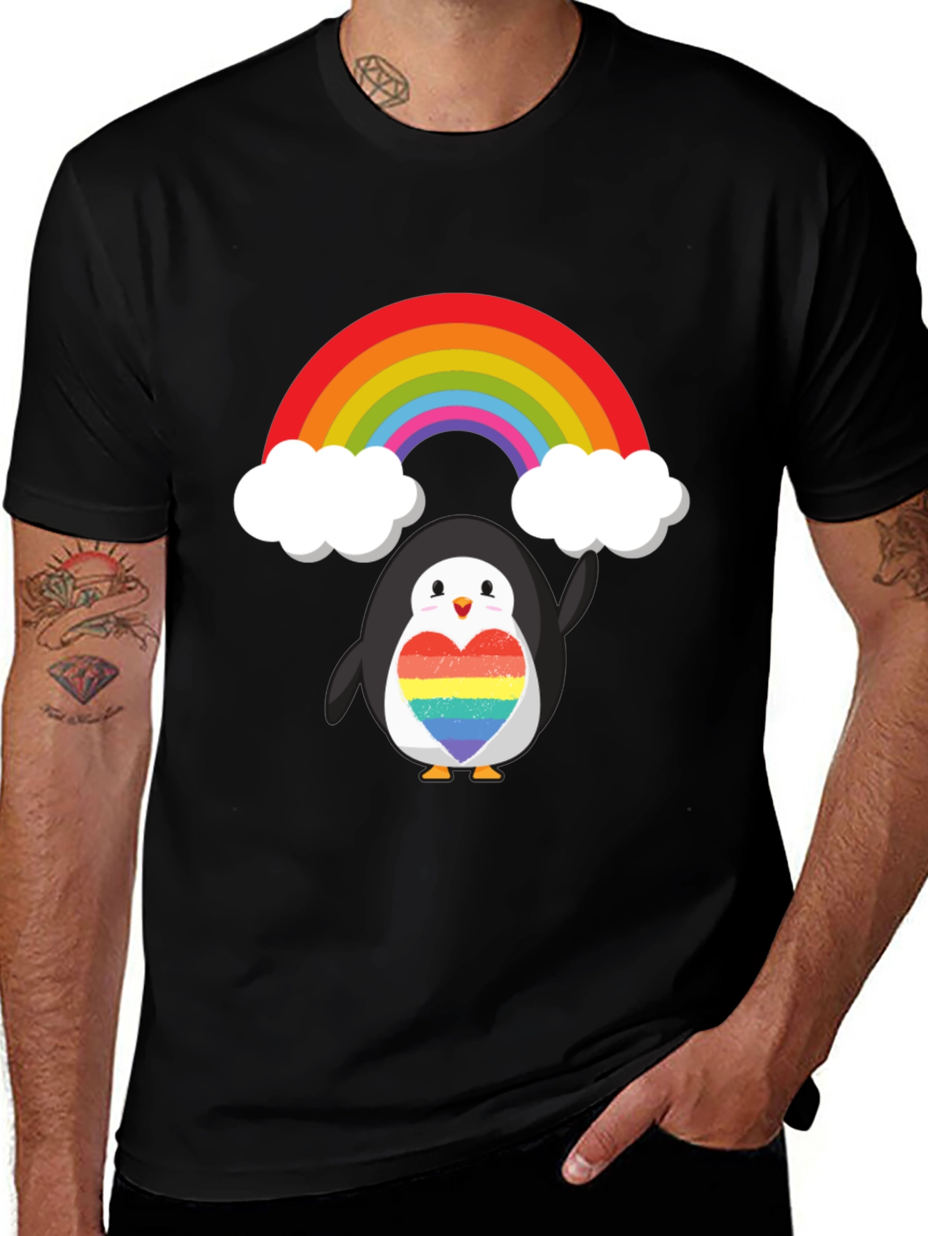 Rainbow Penguin Pride T-Shirt