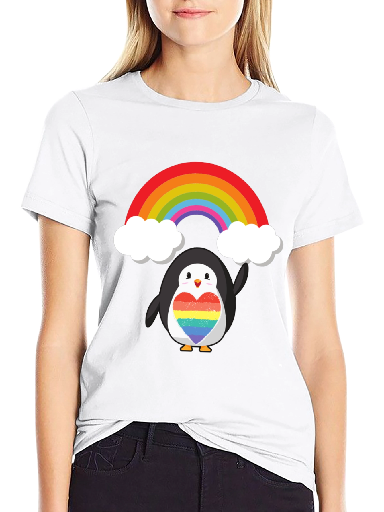 Rainbow Penguin Pride T-Shirt