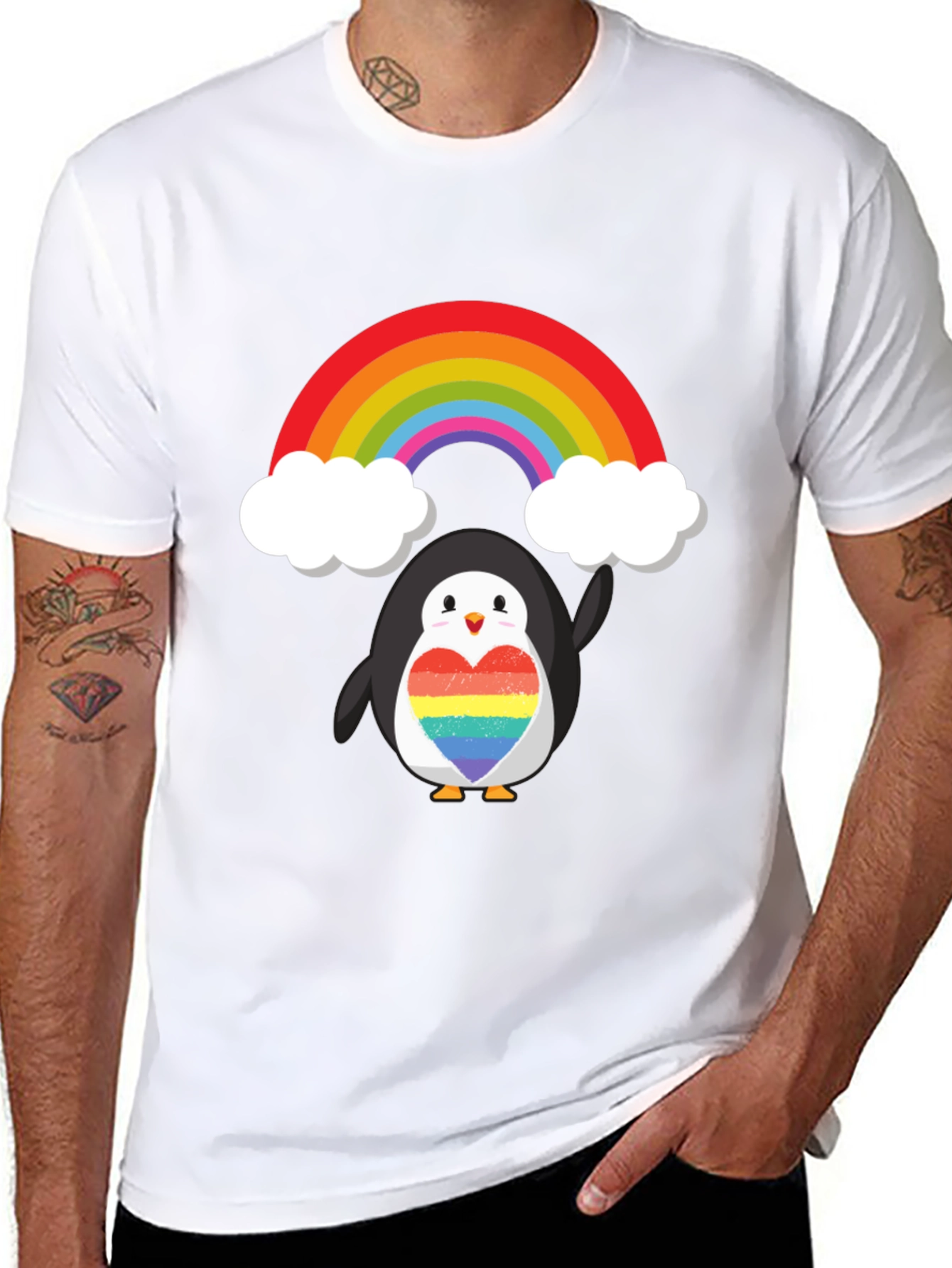 Rainbow Penguin Pride T-Shirt
