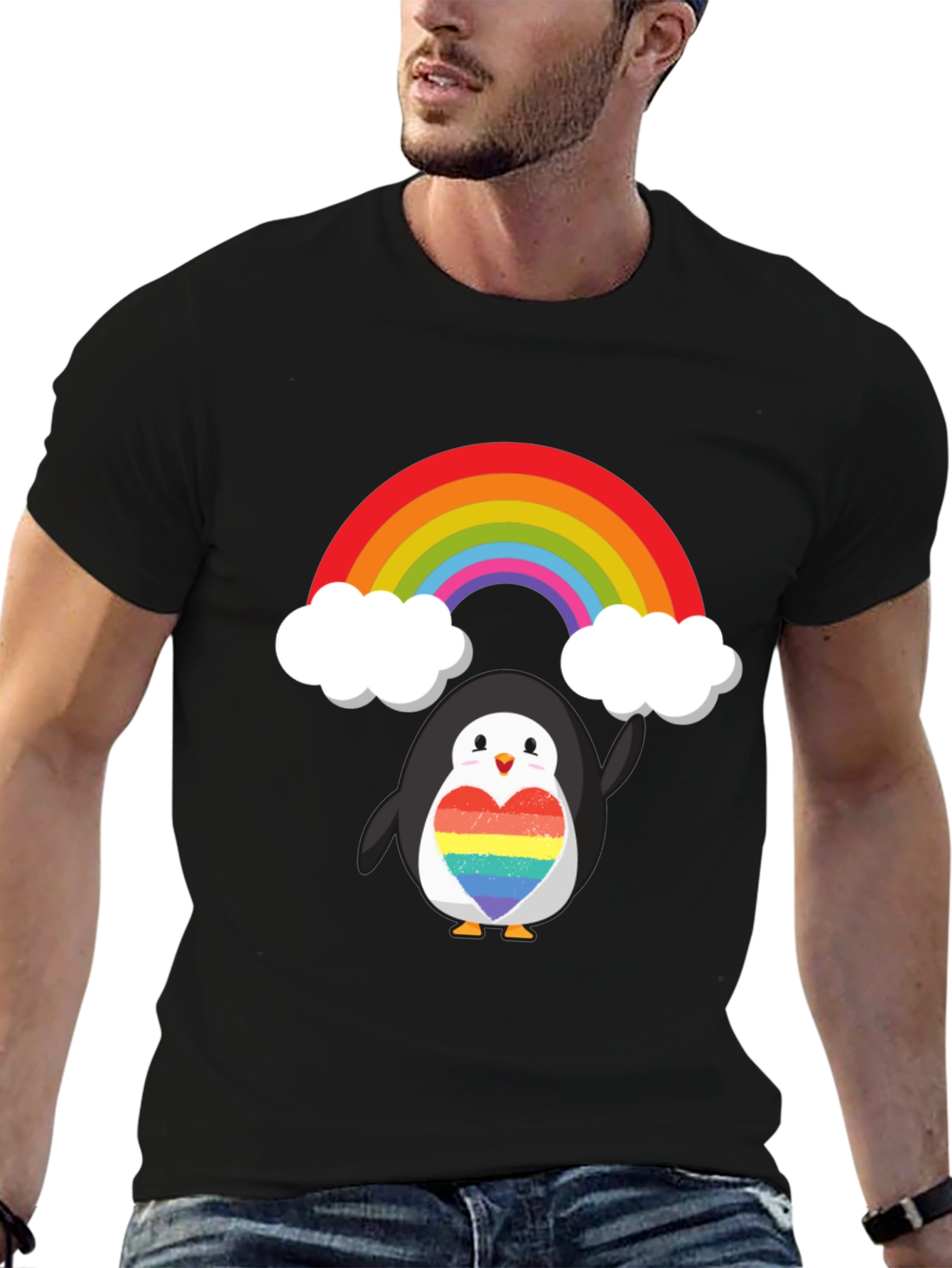 Rainbow Penguin Pride T-Shirt