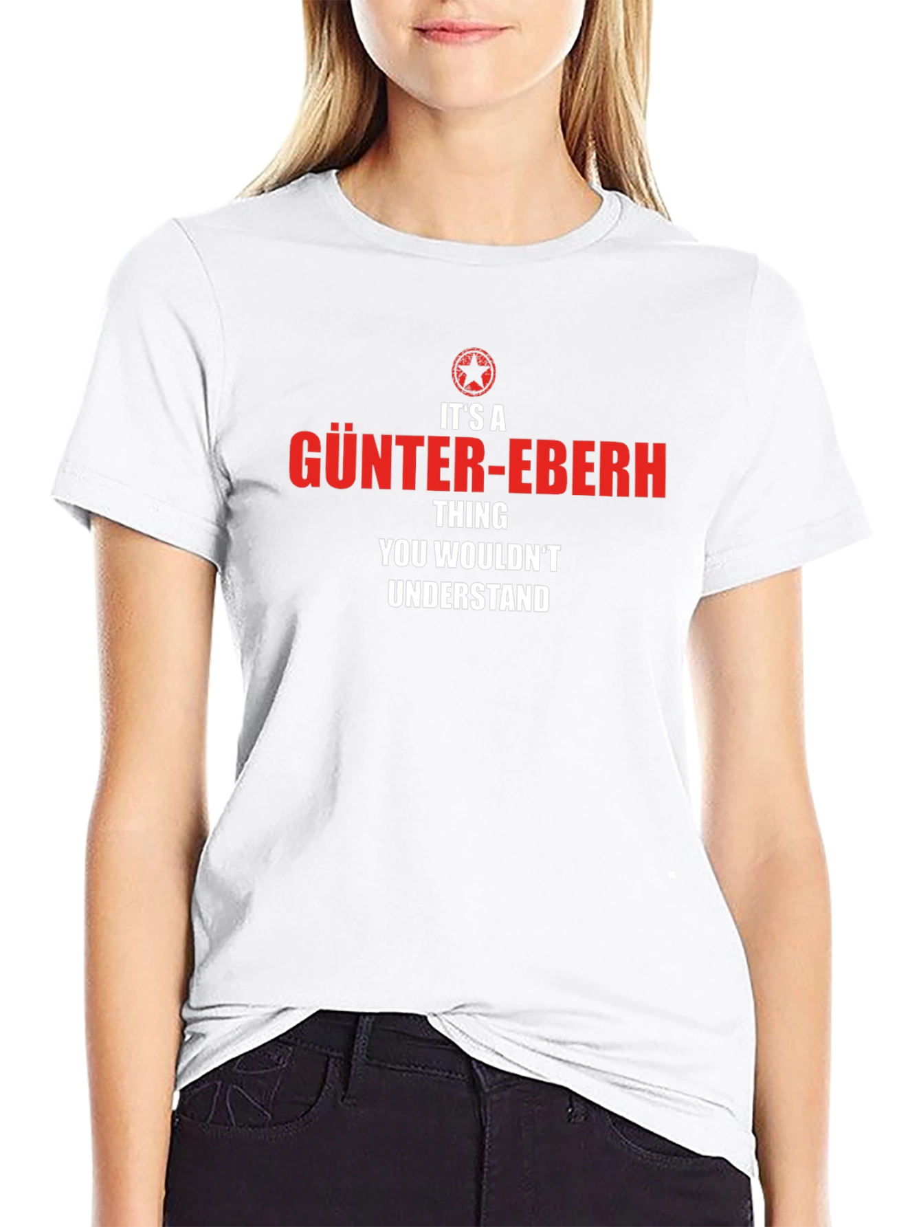 GÜNTER-EBERH Thing Black T-Shirt