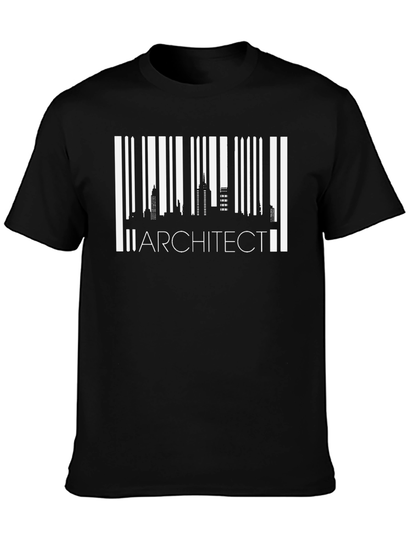 Architect Barcode Black T-Shirt - Urban Style