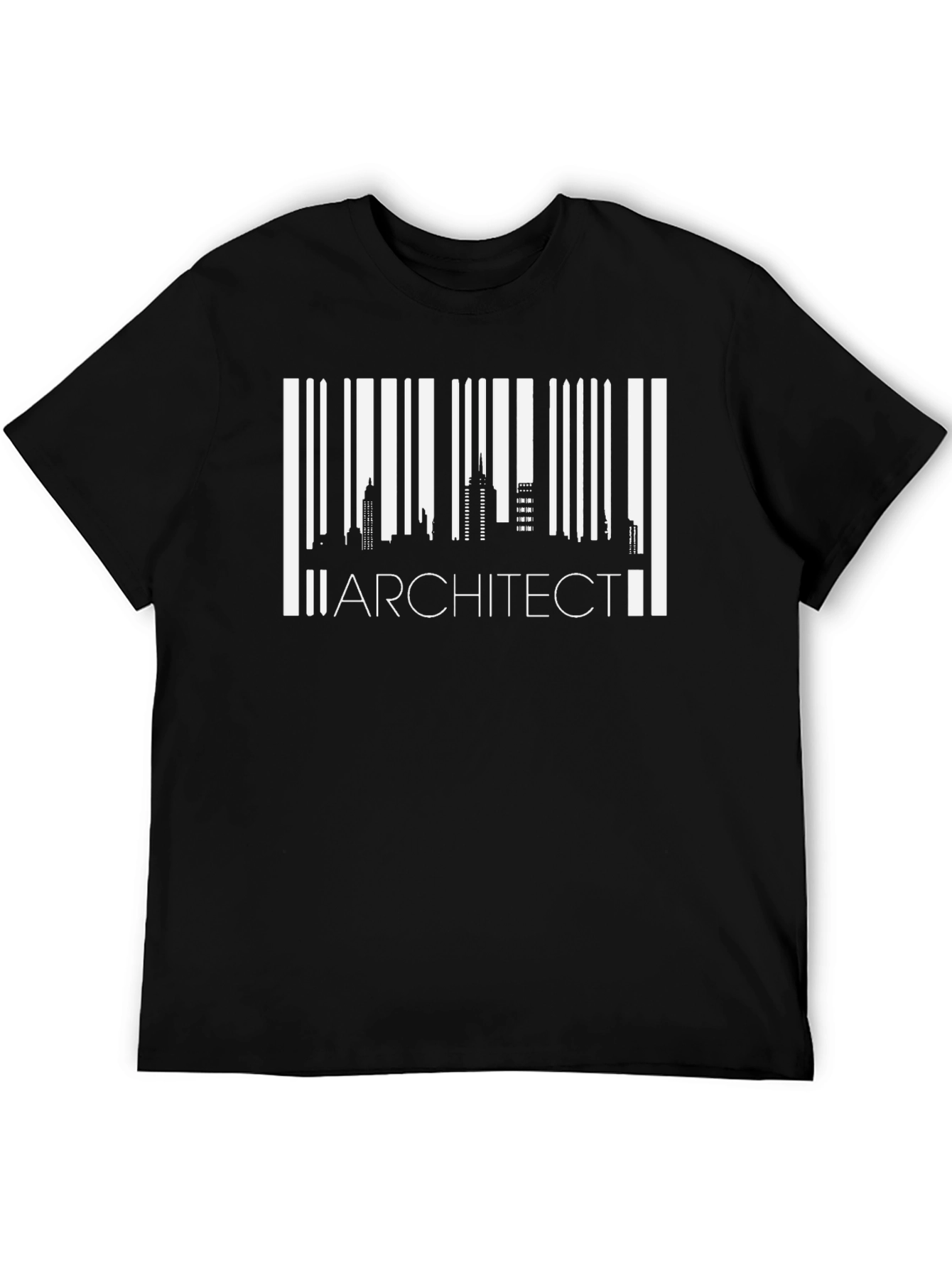 Architect Barcode Black T-Shirt - Urban Style