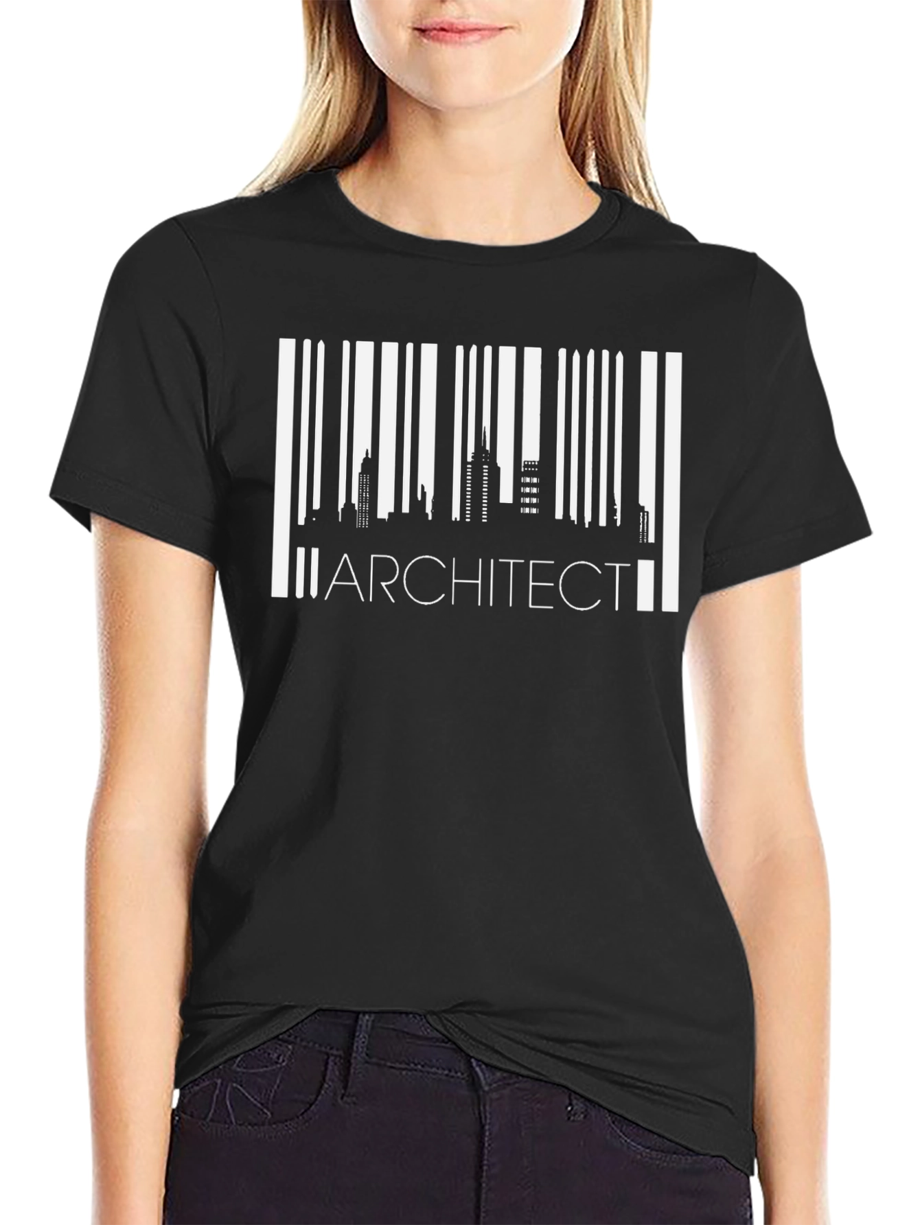 Architect Barcode Black T-Shirt - Urban Style