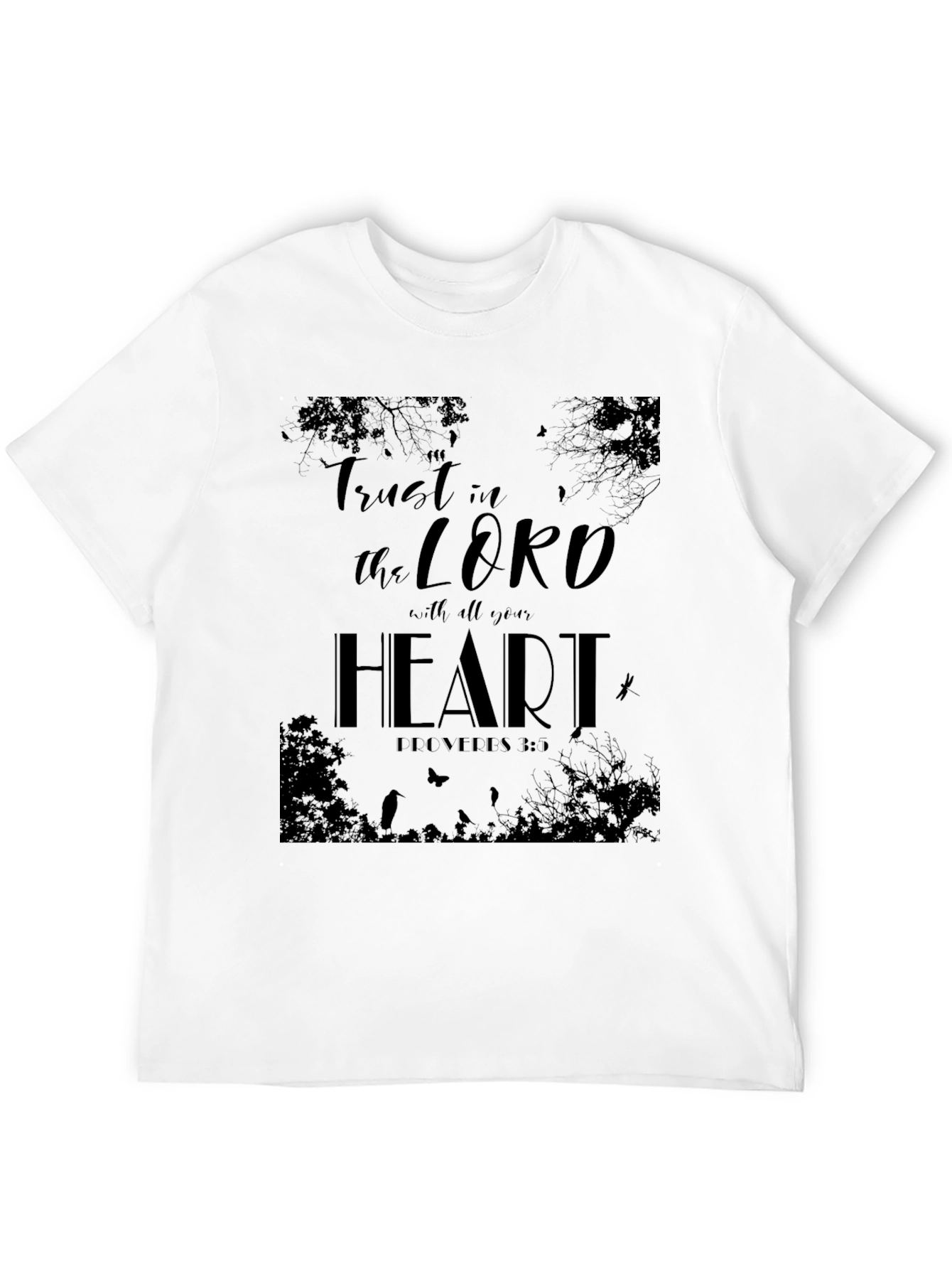 Trust in the Lord Graphic Black Tee