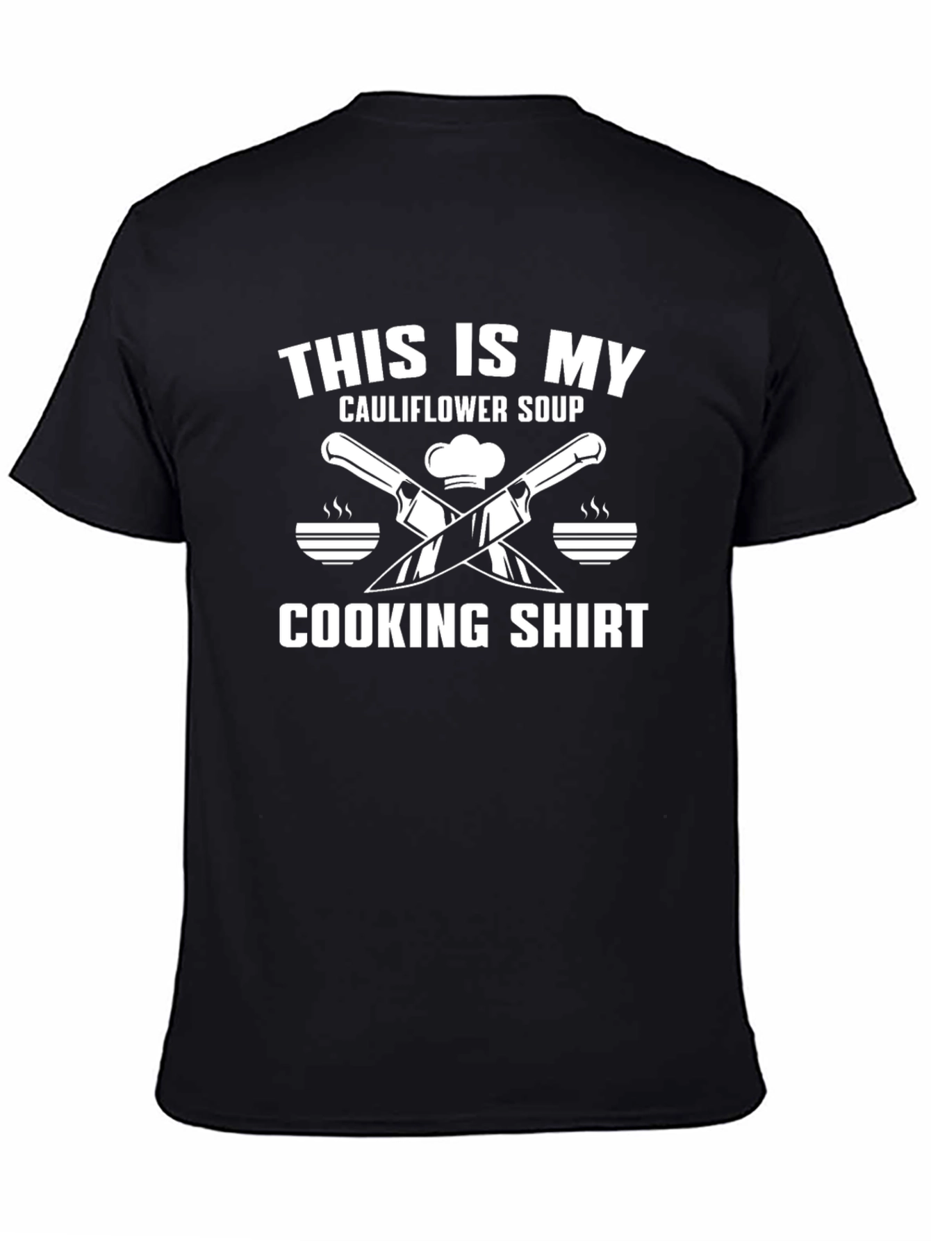 Funny Chefs Cooking T-Shirt: Cauliflower Soup Design