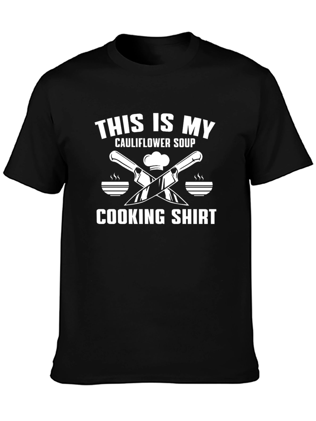 Funny Chefs Cooking T-Shirt: Cauliflower Soup Design