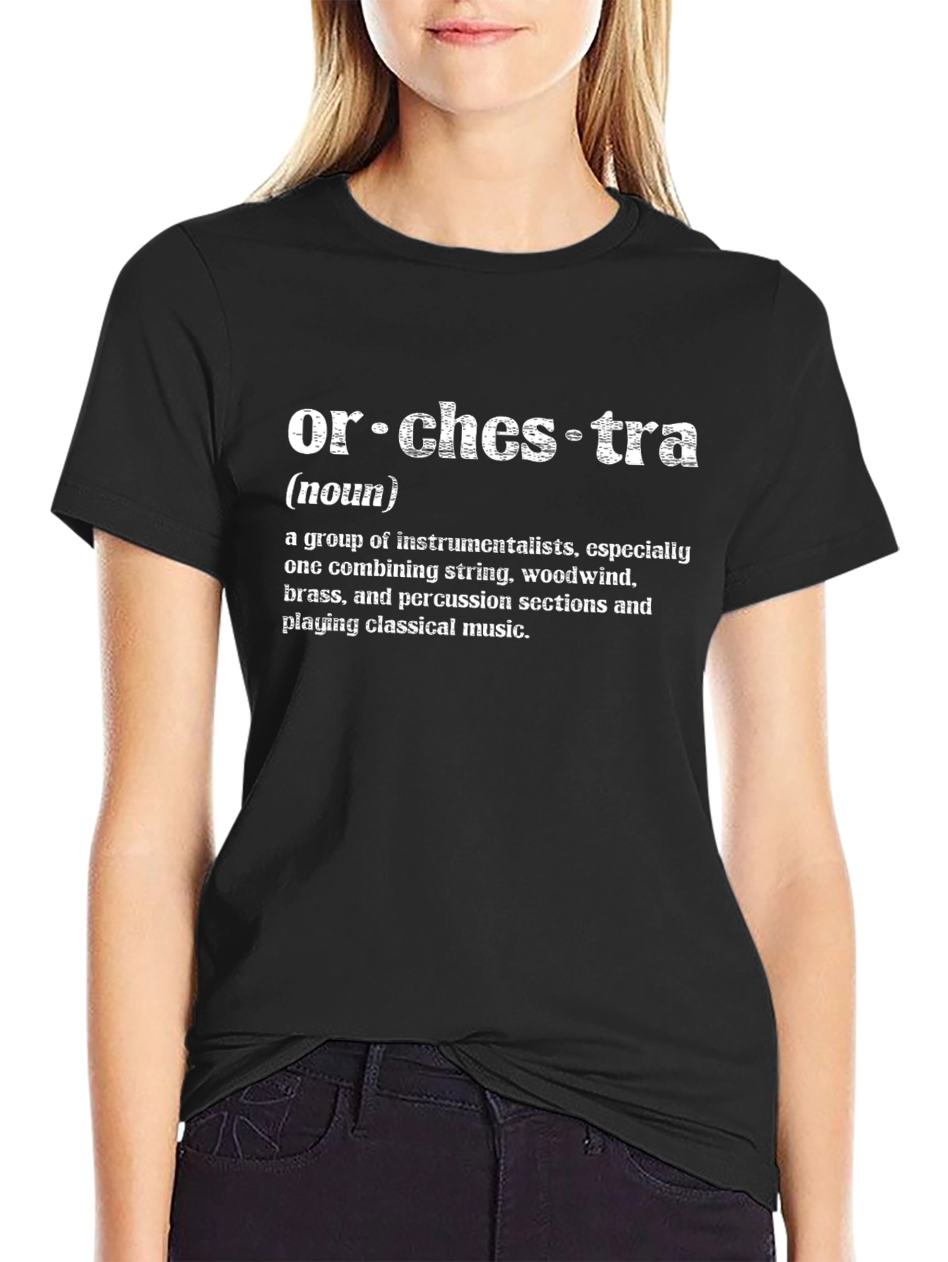 Orchestra Definition Graphic Tee - Music Lover T-Shirt