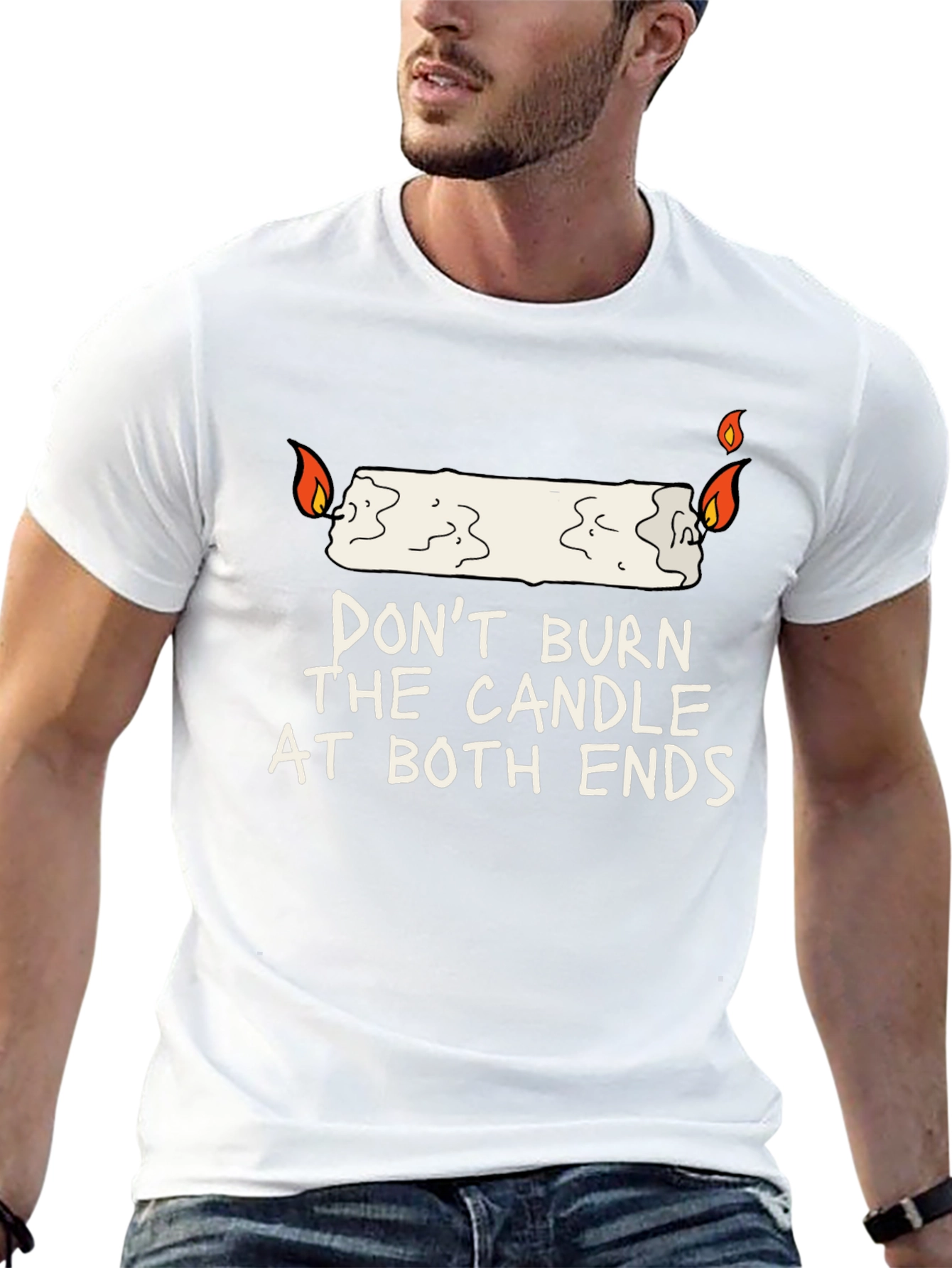 Dont Burn The Candle At Both Ends Graphic Tee