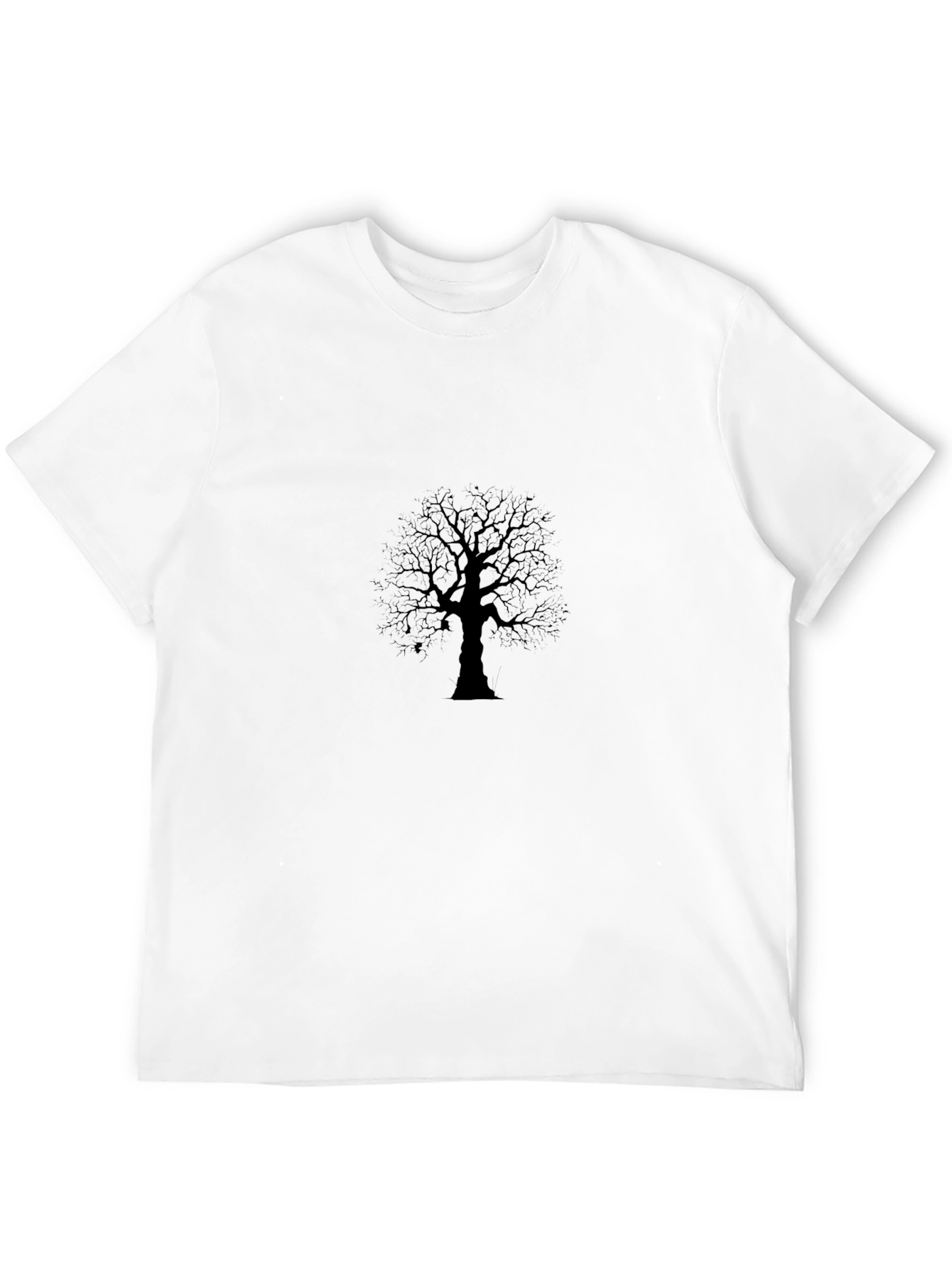 Mens Black Tree Graphic Tee