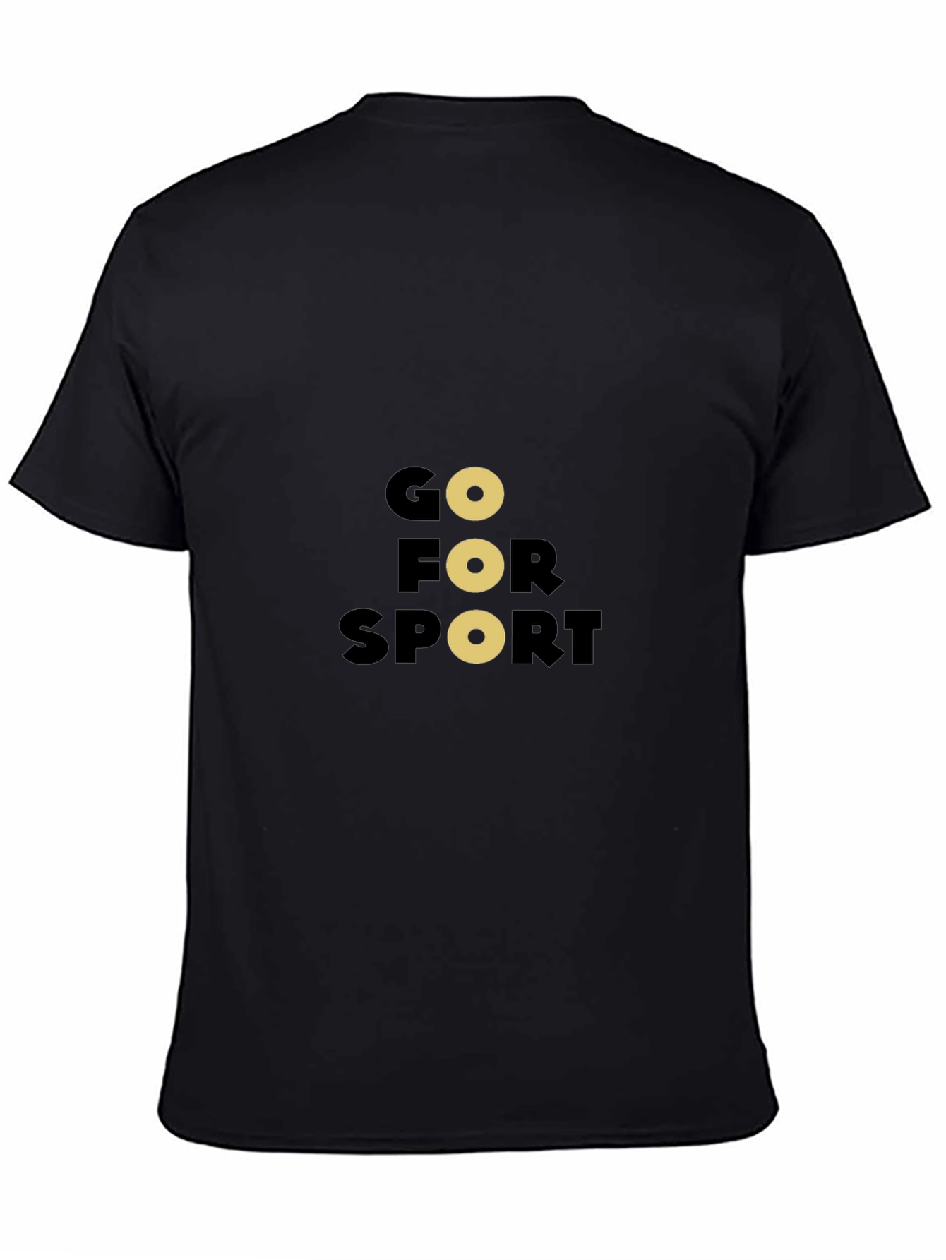 Go For Sport Black Graphic Tee