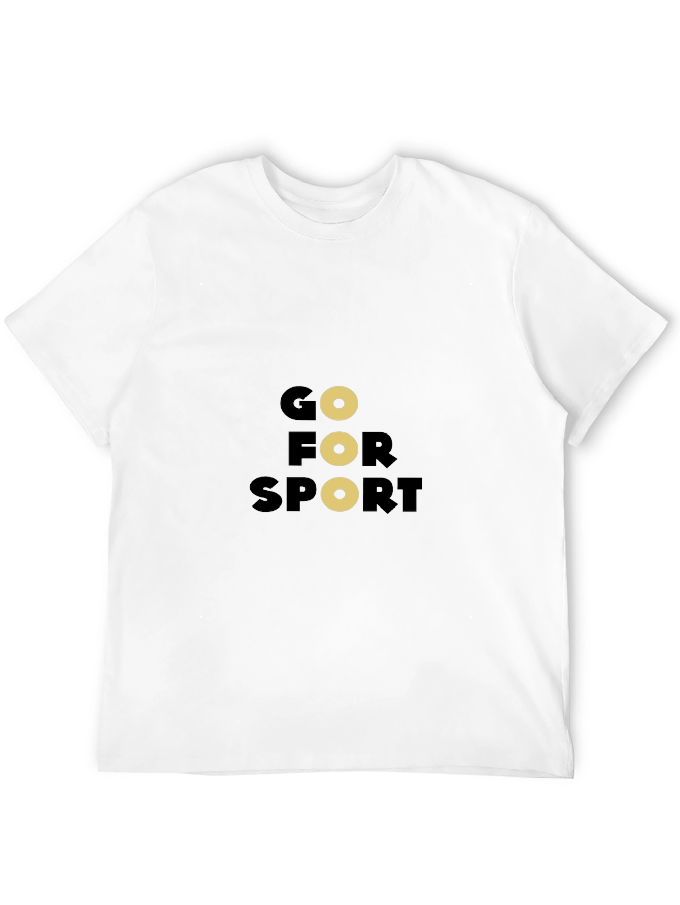 Go For Sport Black Graphic Tee