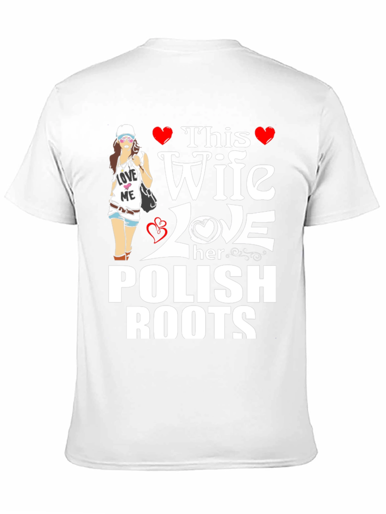 Polish Roots Wife Graphic T-Shirt