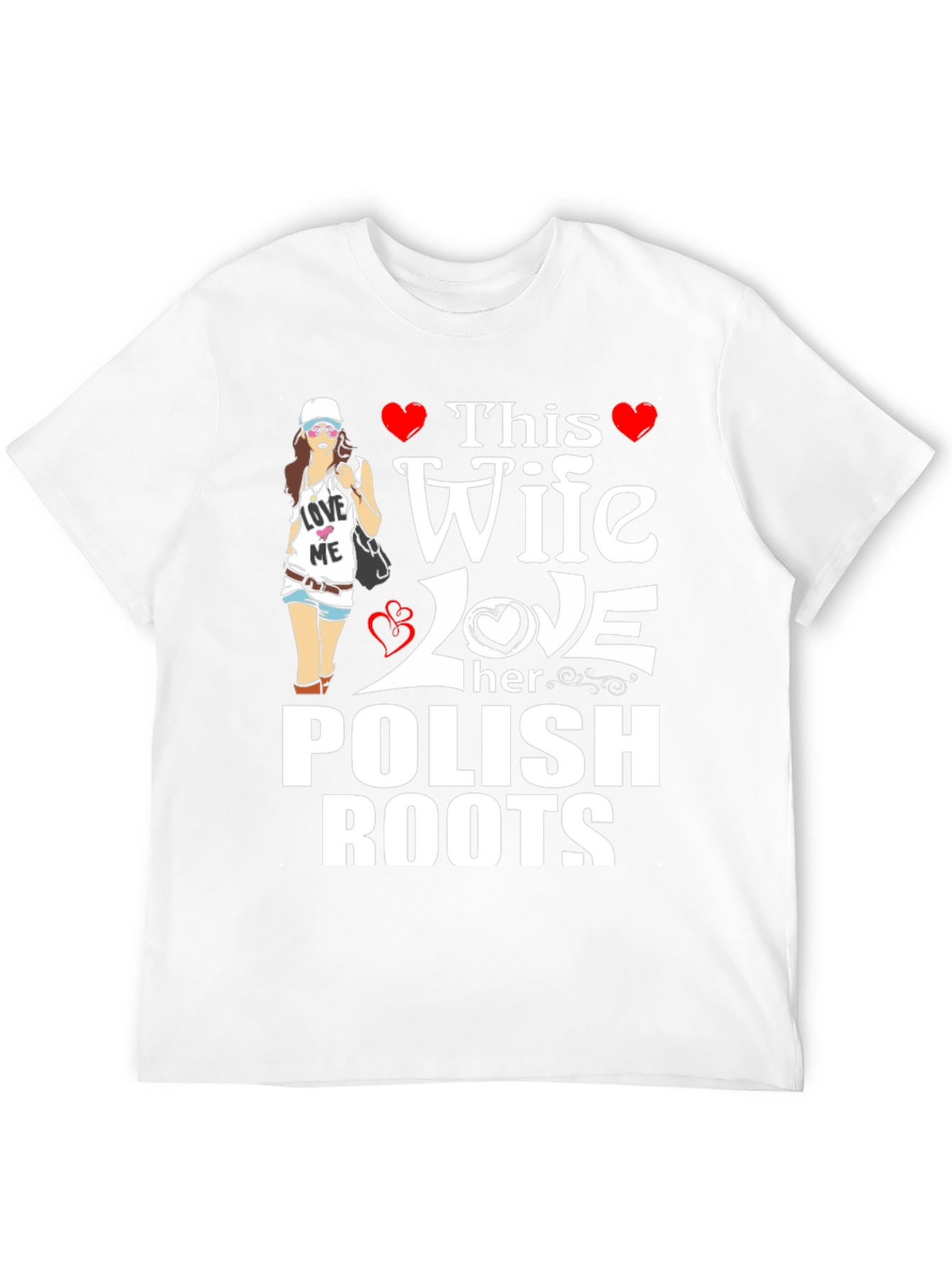 Polish Roots Wife Graphic T-Shirt
