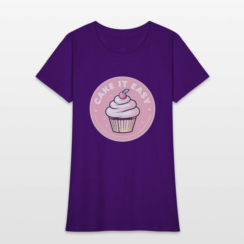 Cake It Easy – Cute Bakery & Cupcake Lover T-Shirt