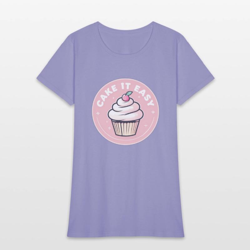 Cake It Easy – Cute Bakery & Cupcake Lover T-Shirt