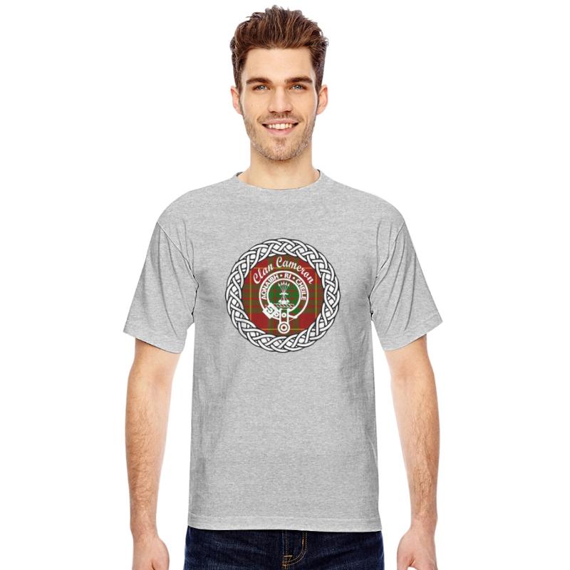 Cameron surname Scottish tartan t shirt